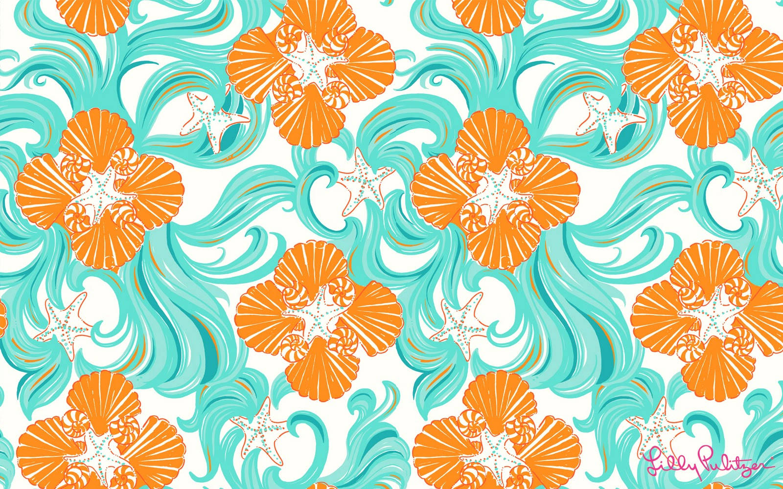 Download free Orange And Teal Lilly Pulitzer Desktop Wallpaper