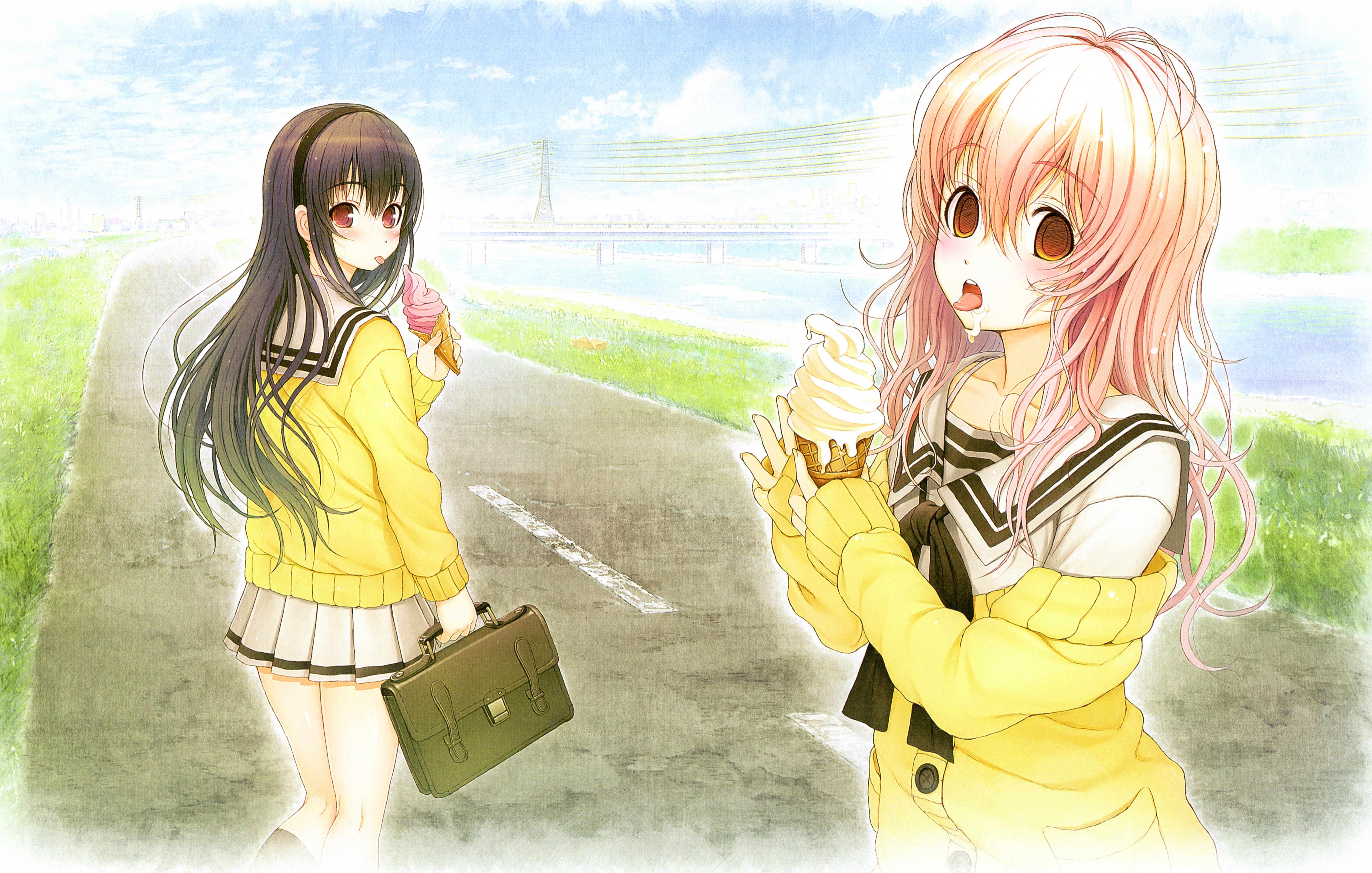 Kimi to Kanojo to Kanojo no Koi Visual Fan Book and Scan Gallery