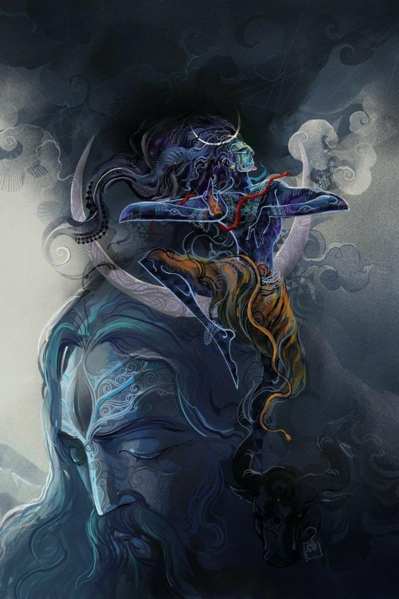 Shiv ji Poster Shiv Parvati, Mahadev, Mahakal, Bholenath, Lord Shiva, Hindu God HD wall Poster. Aesthetic Poster. Wall Decor (18X12 inch). Shiva Single 69, Amazon.in: Home & Kitchen