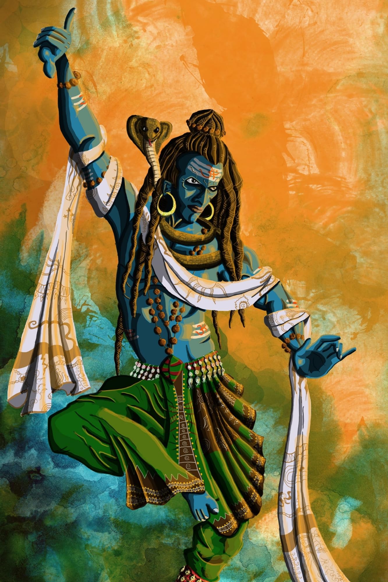 Shiv ji Poster Shiv Parvati, Mahadev, Mahakal, Bholenath, Lord Shiva, Hindu God HD wall Poster. Aesthetic Poster. Wall Decor (18X12 inch). Shiva Single 432, Amazon.in: Home & Kitchen