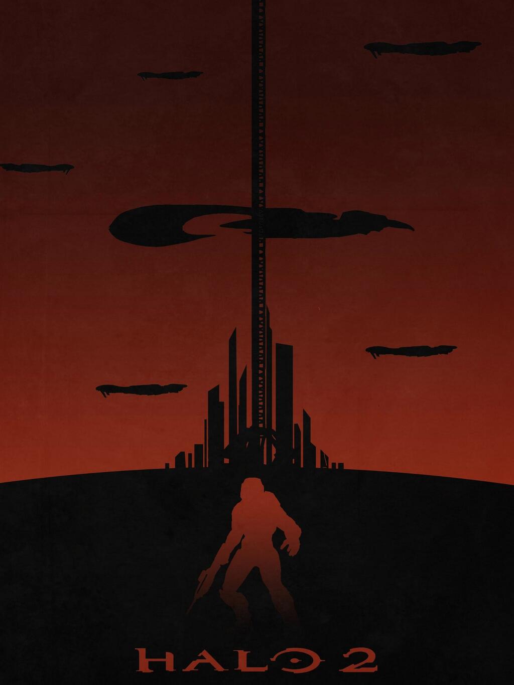Halo game minimalist posters