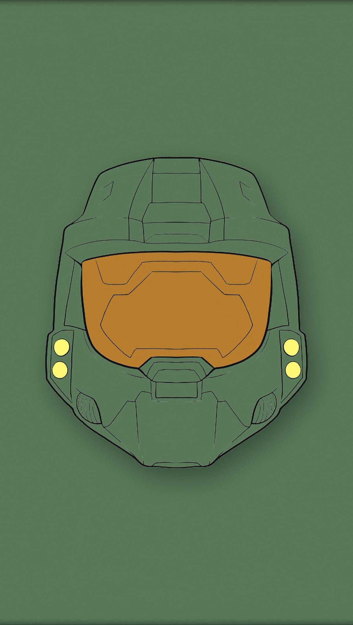 Halo Master Chief Minimalist Wallpaper 4k for iPhone and Mobile Phone