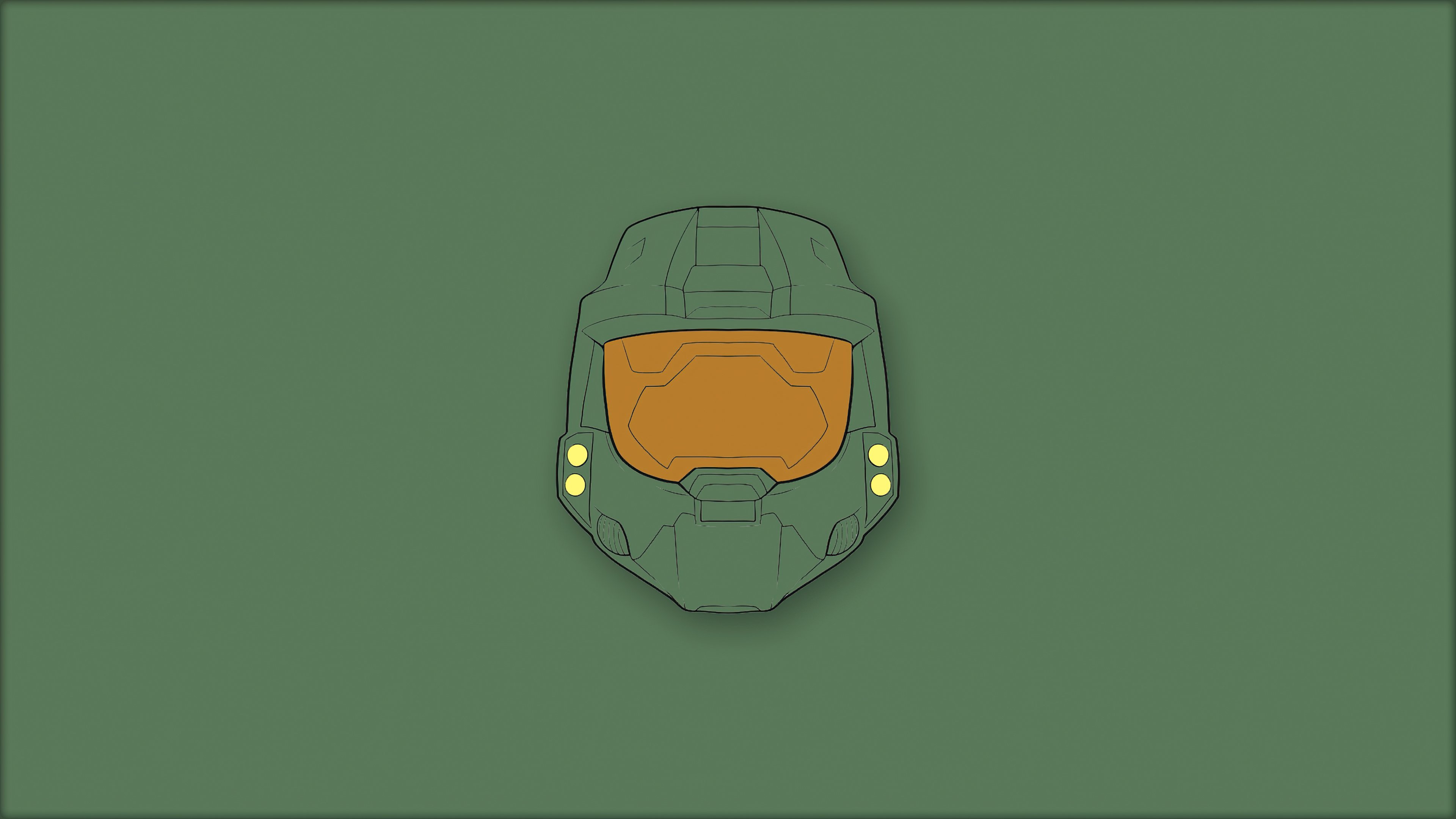 Halo Master Chief Minimalist Wallpaper 4k for Desktop