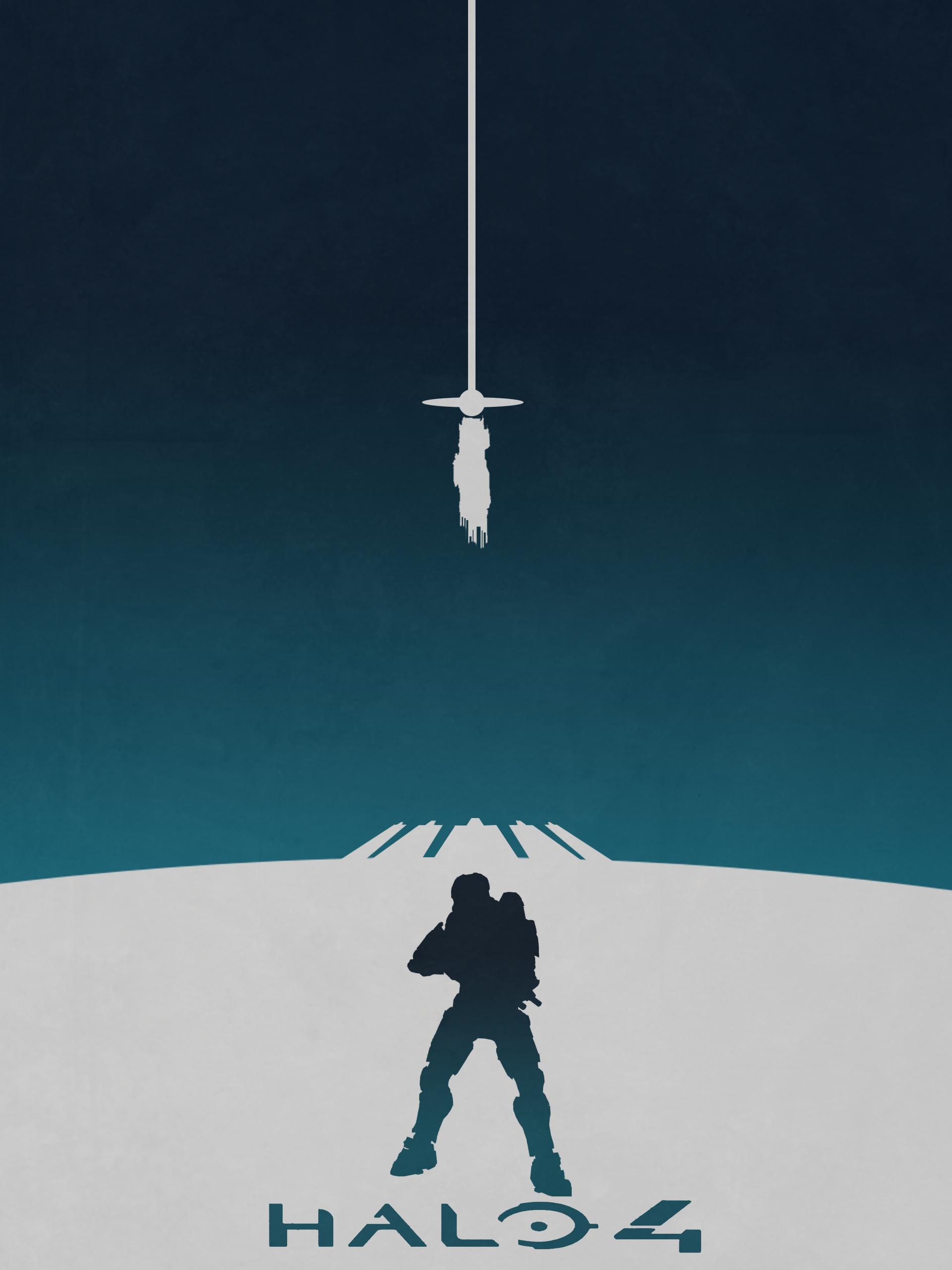 Halo game minimalist posters