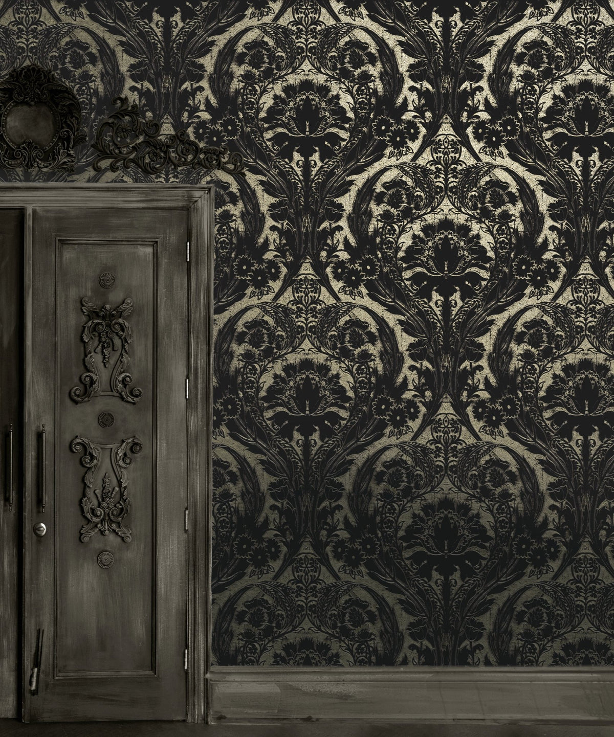 Morrissey Black Gold Gothic Wallpaper