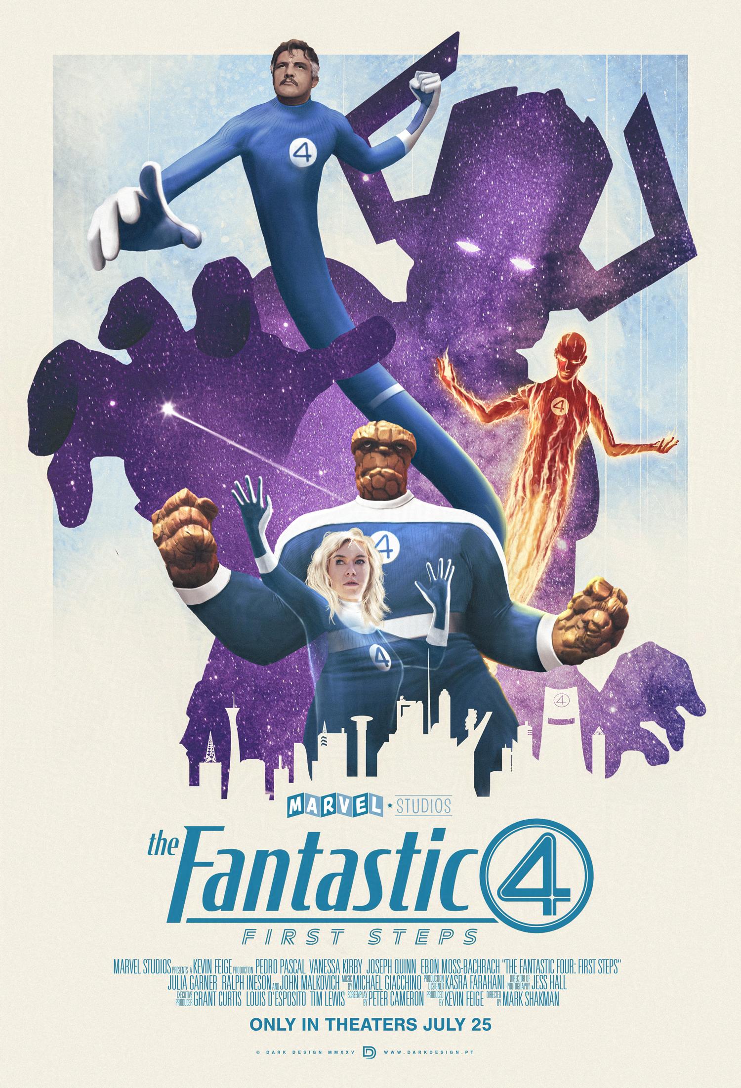 The Fantastic Four: First Steps. Poster By Darkdesign