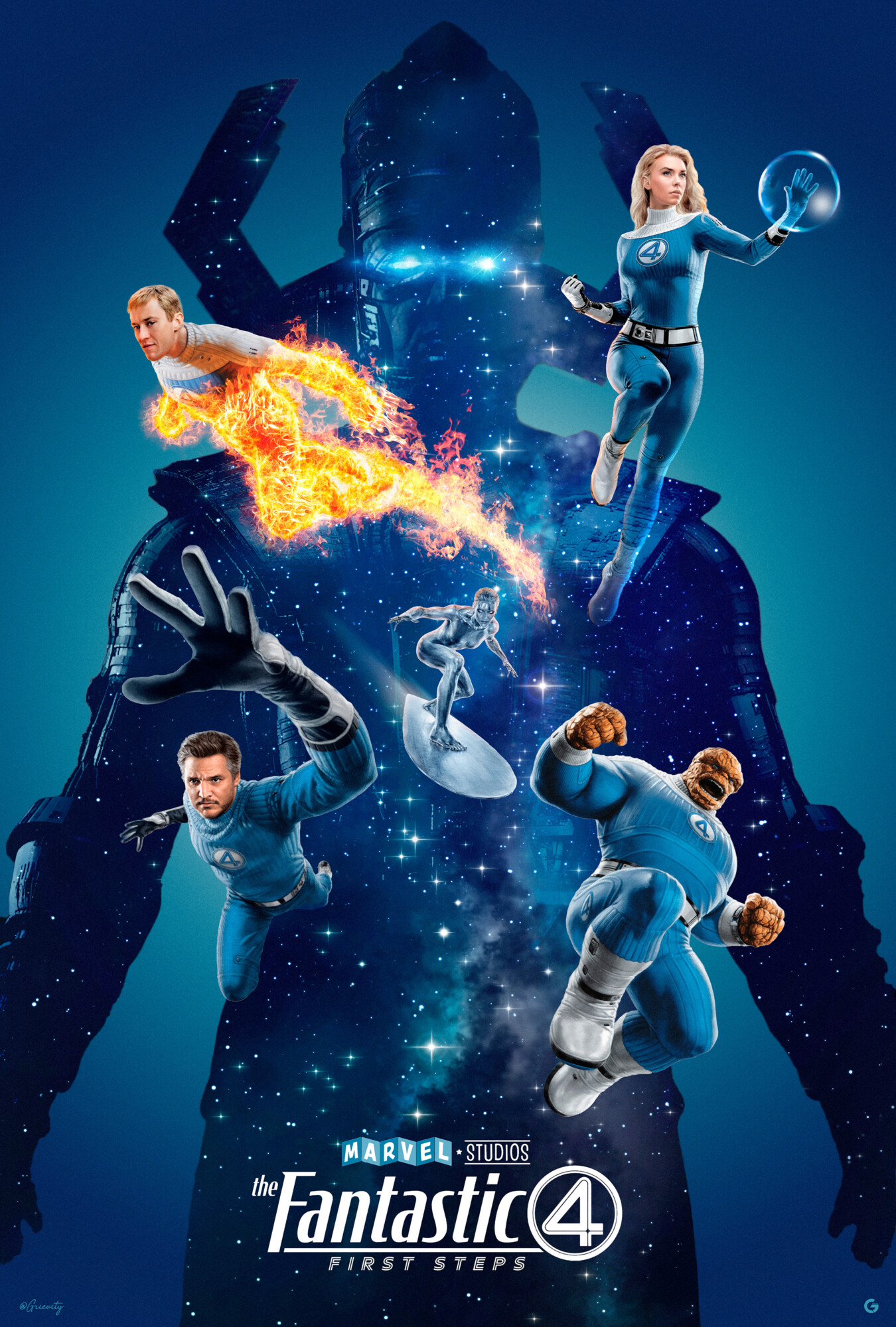 The Fantastic Four, First Steps. Poster By Grievity