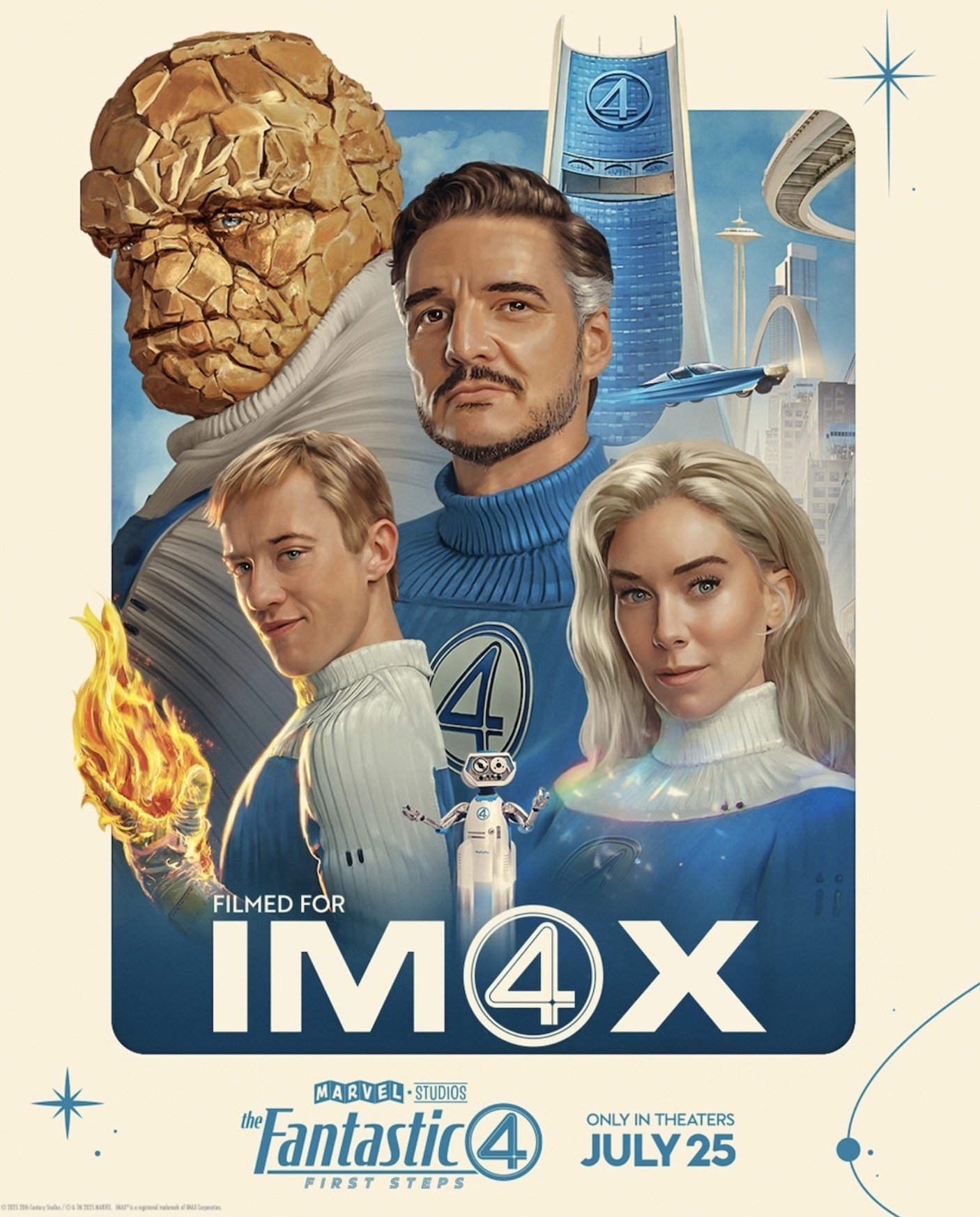 Cool New and Poster Art For Marvel's THE FANTASTIC FOUR: FIRST STEPS