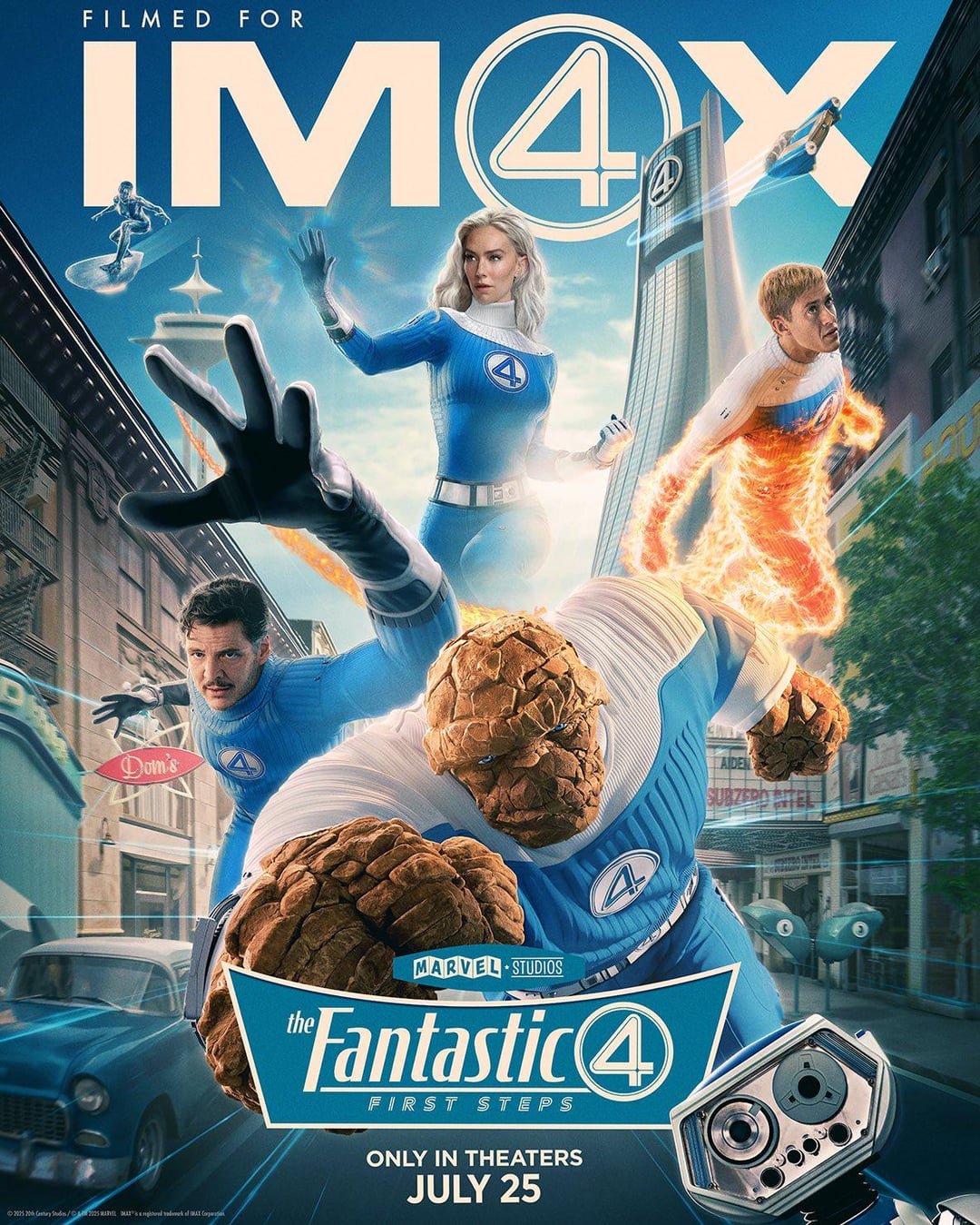 New IMAX Poster for 'The Fantastic Four: First Steps'