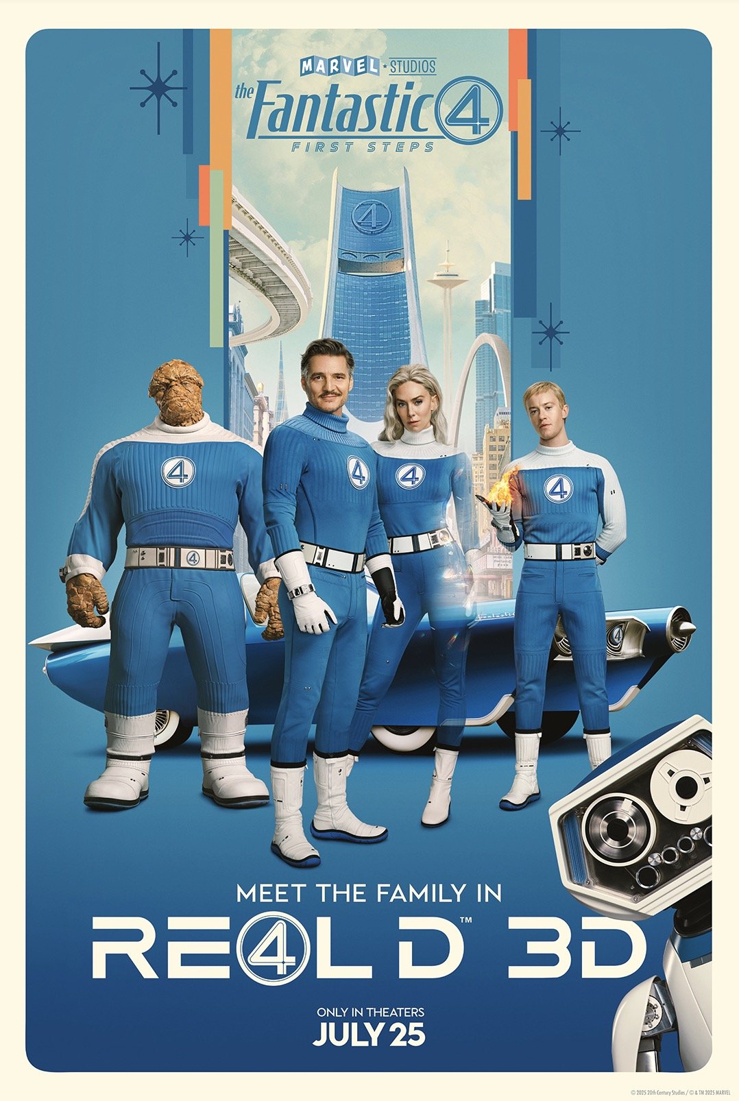 Cool New and Poster Art For Marvel's THE FANTASTIC FOUR: FIRST STEPS