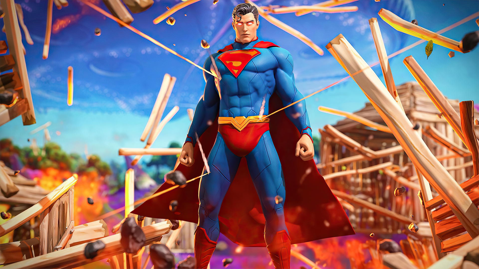 Download Superman Video Game Fortnite HD Wallpaper