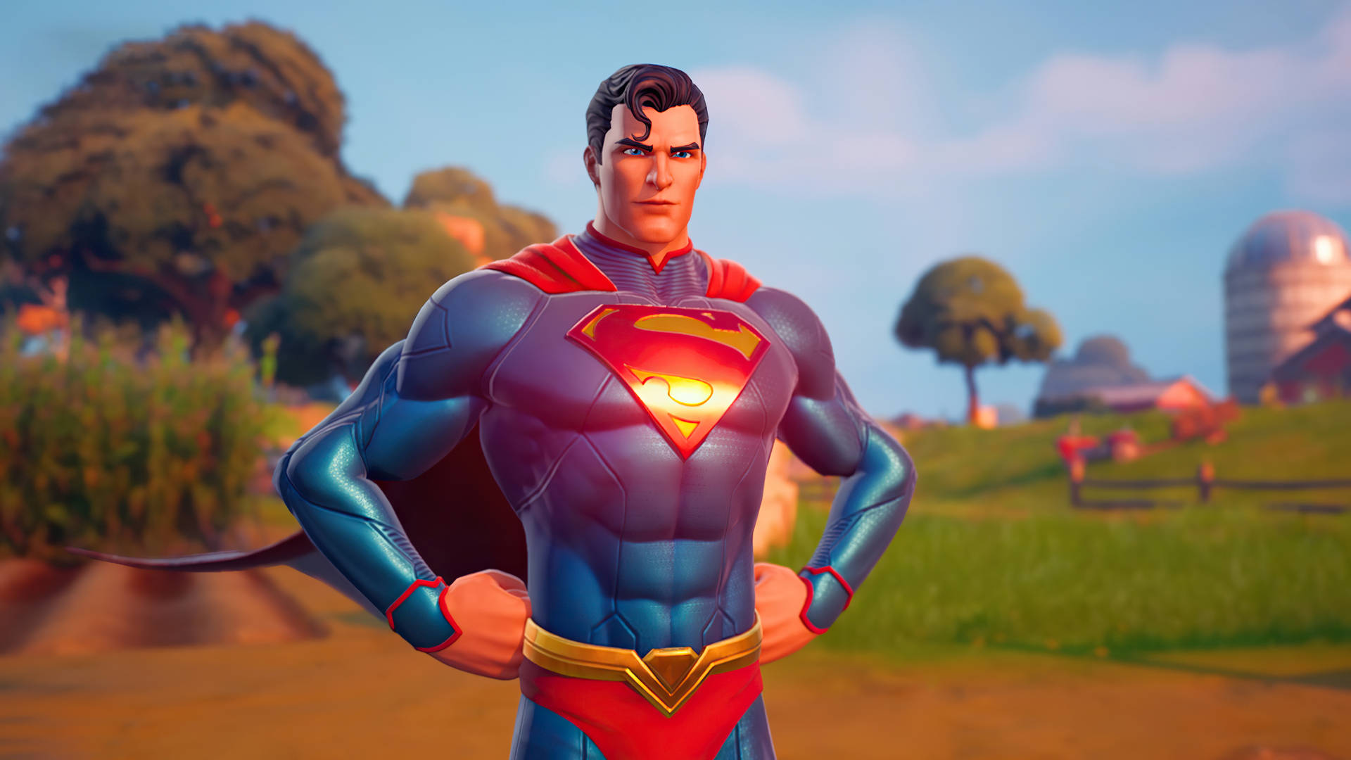 Download Superman Fortnite iPad Wallpaper