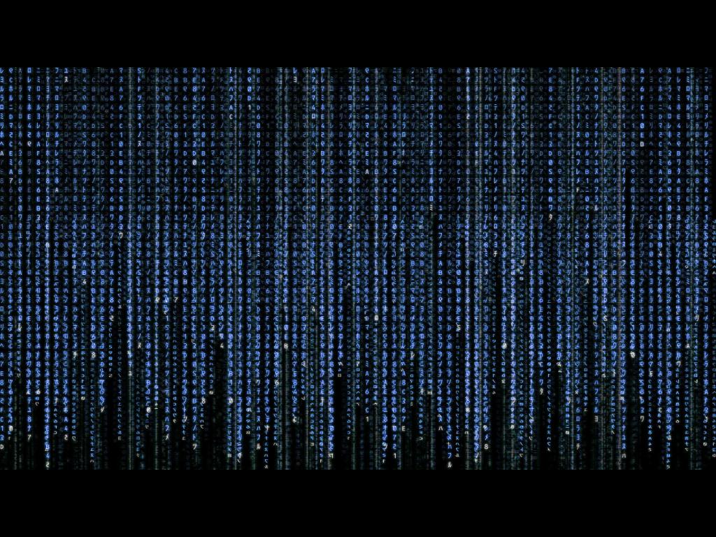 Wallpaper Matrix Geek Blue Binary Code Nature Com, Desktop
