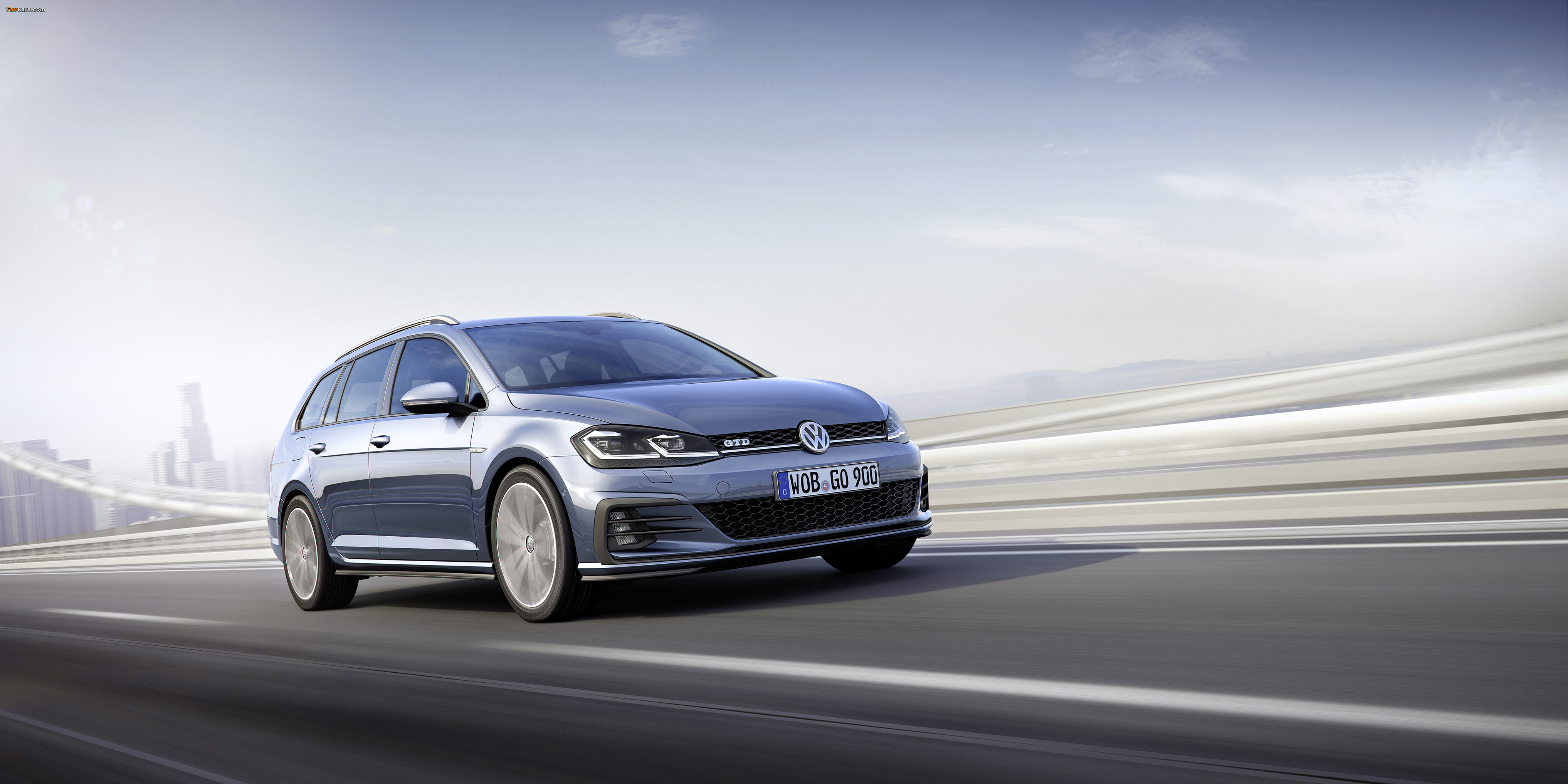 Volkswagen Golf GTD (5G) 2017 wallpaper (4069x2035)