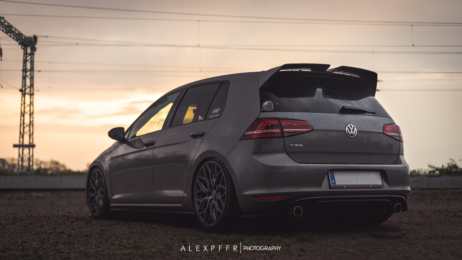 Static Golf 7 GTD on forged Vossen HF2. Instgram: photo: @a