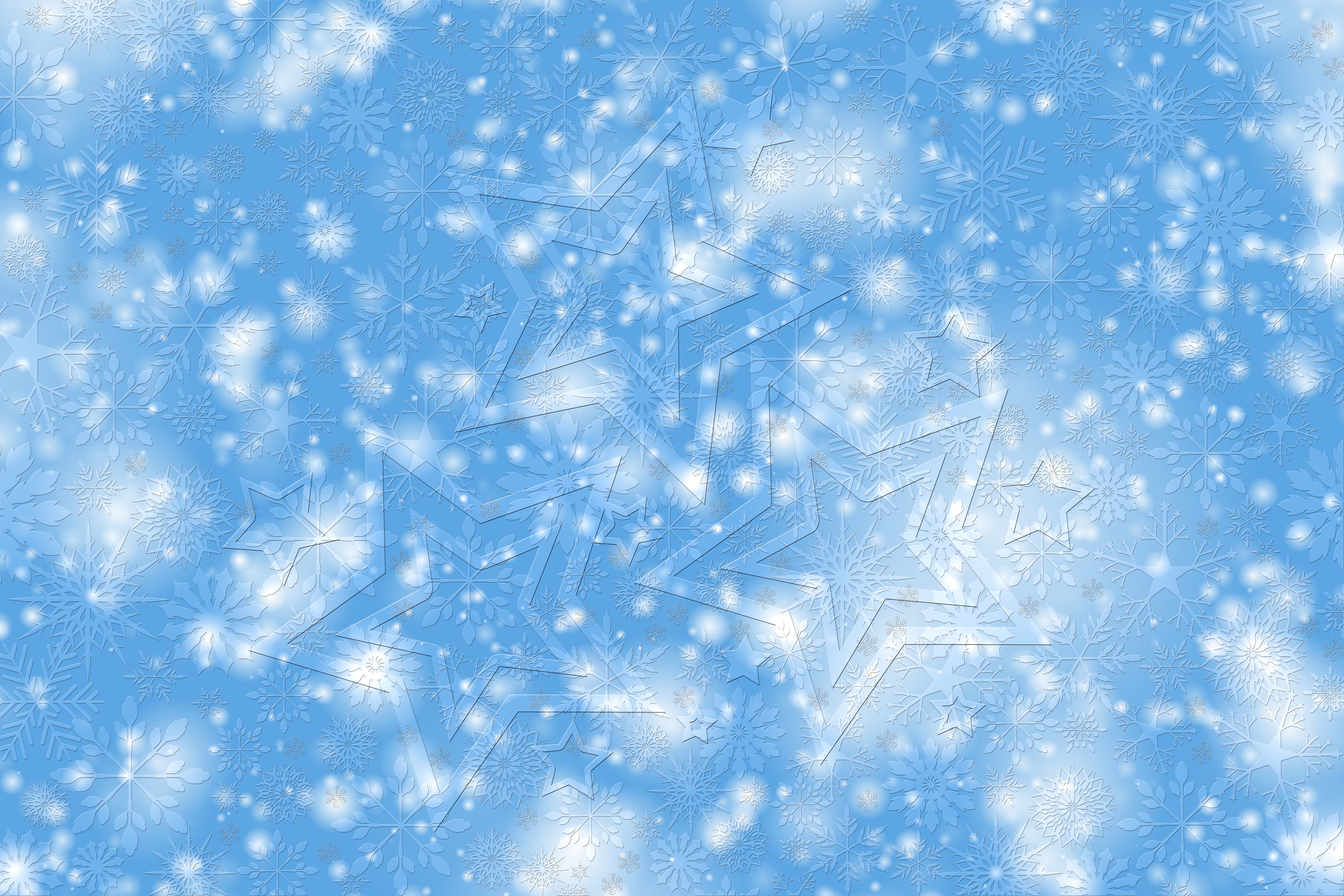Download Snowfall Texture Pattern Star Artistic Snowflake 4k Ultra HD Wallpaper