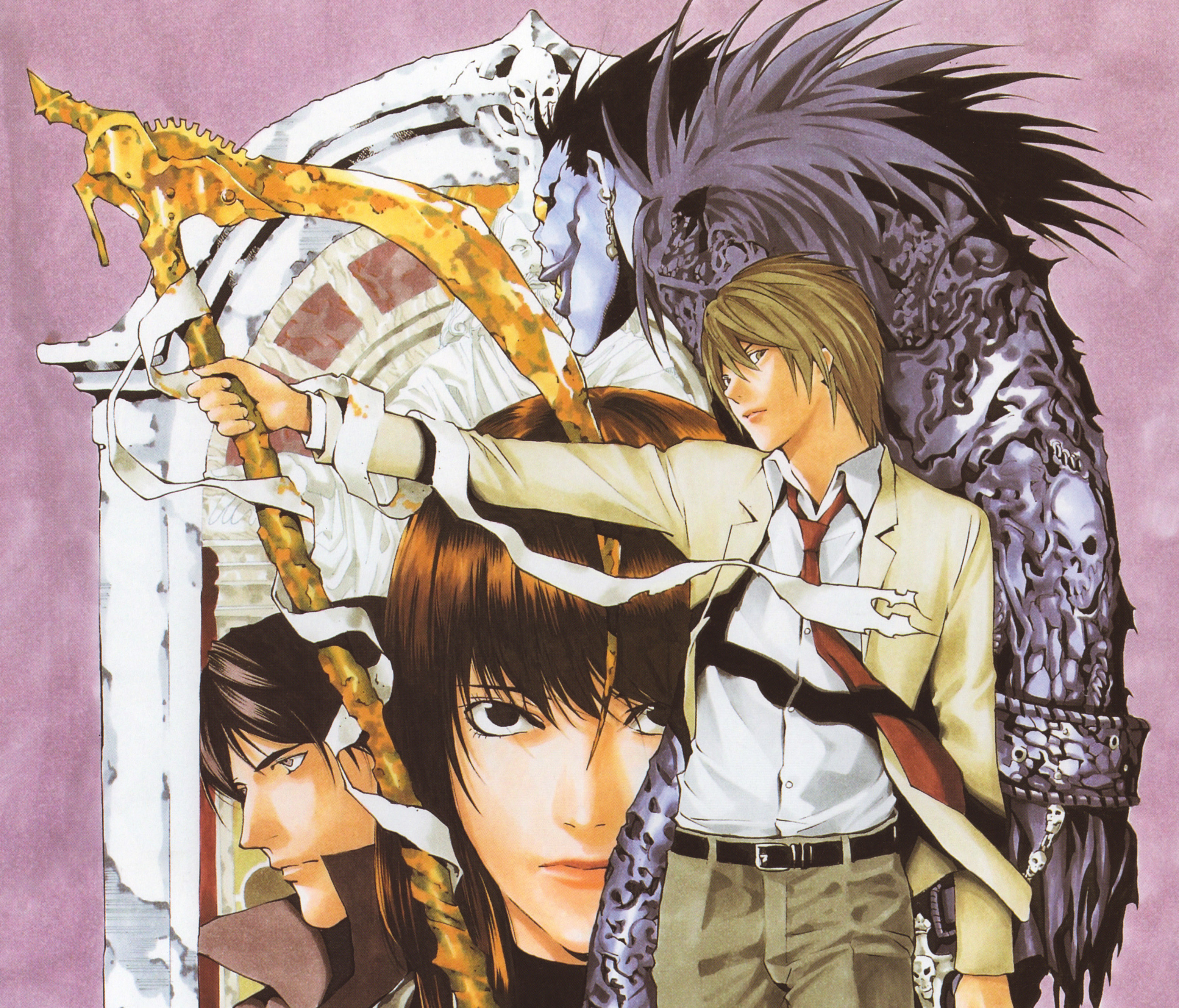 Download Stephen Gevanni Naomi Misora Ryuk (Death Note) Light Yagami Anime Death Note HD Wallpaper