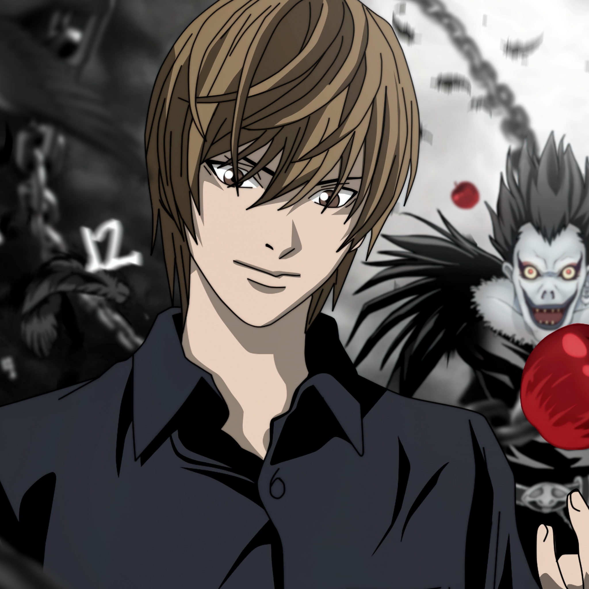 Death Note Wallpaper 4K, Light Yagami, Fan Art