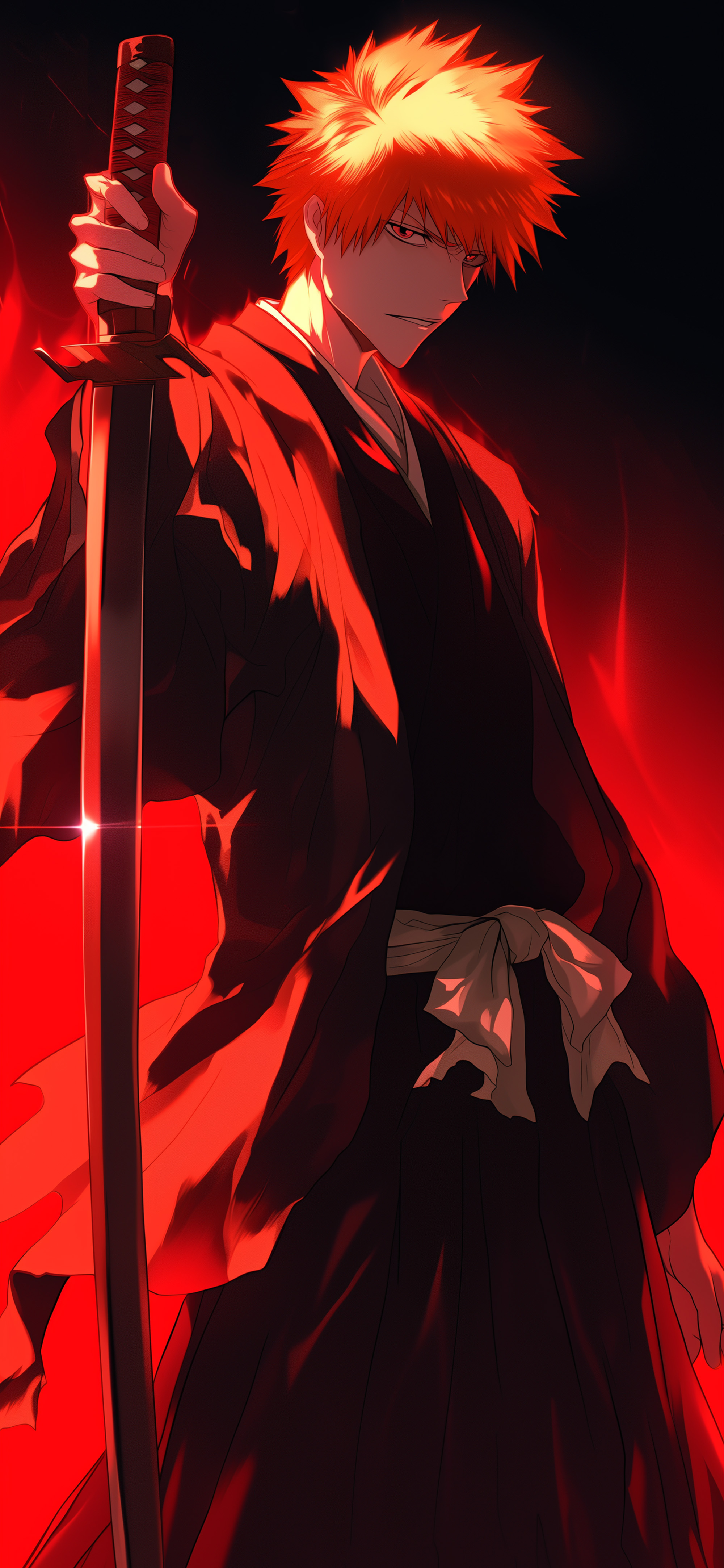 Ichigo Red Mode Bleach Anime Wallpaper Wallpaper HD