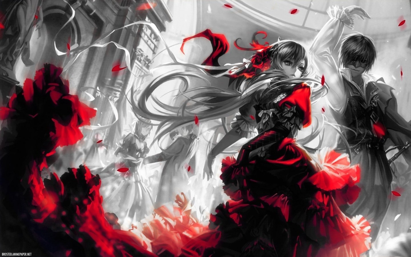 Anime Red Manga Series Widescreen Wallpaper 106338