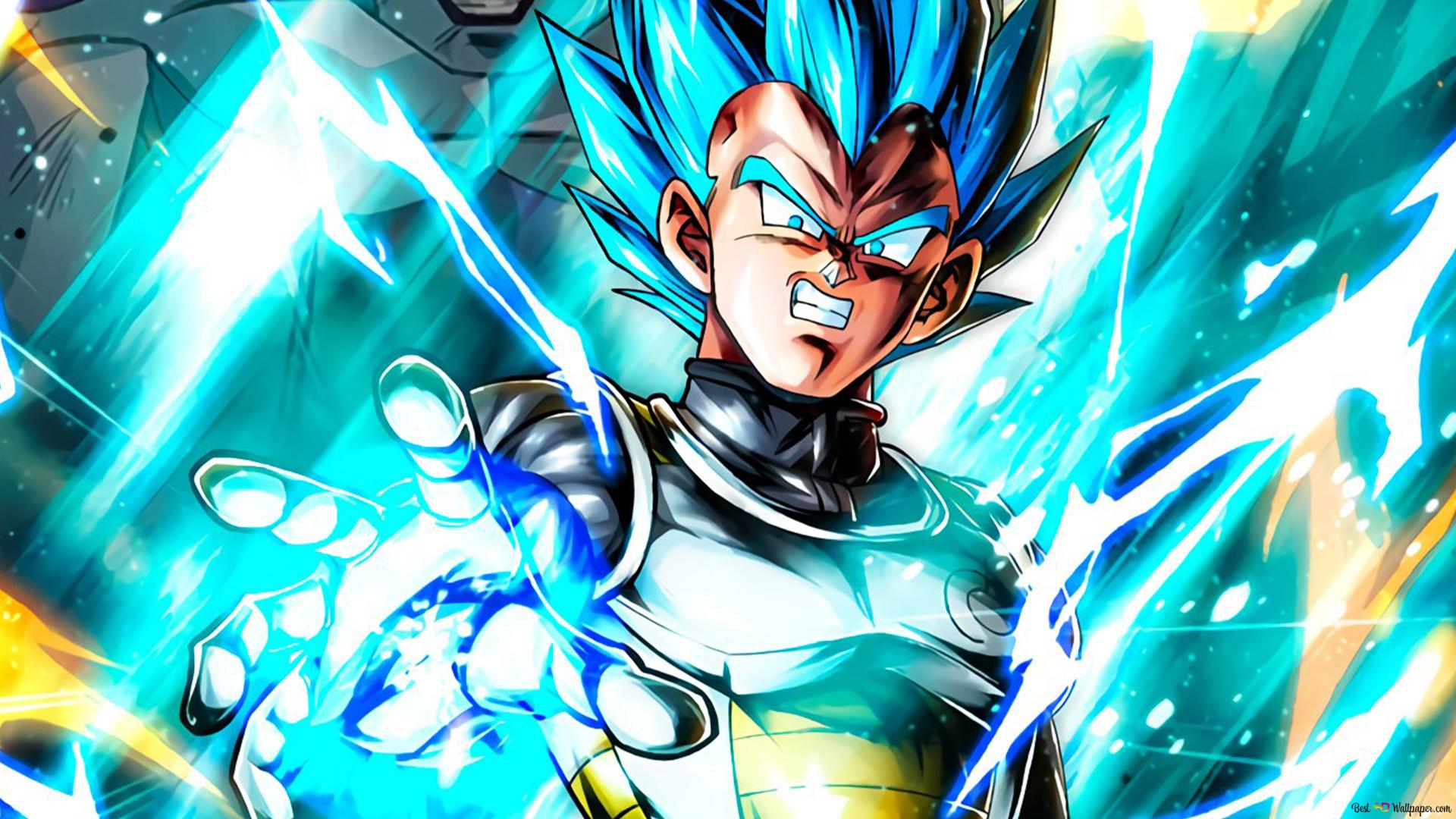 Super Saiyan Blue Vegeta from Dragon Ball Super F Saga HD wallpaper download