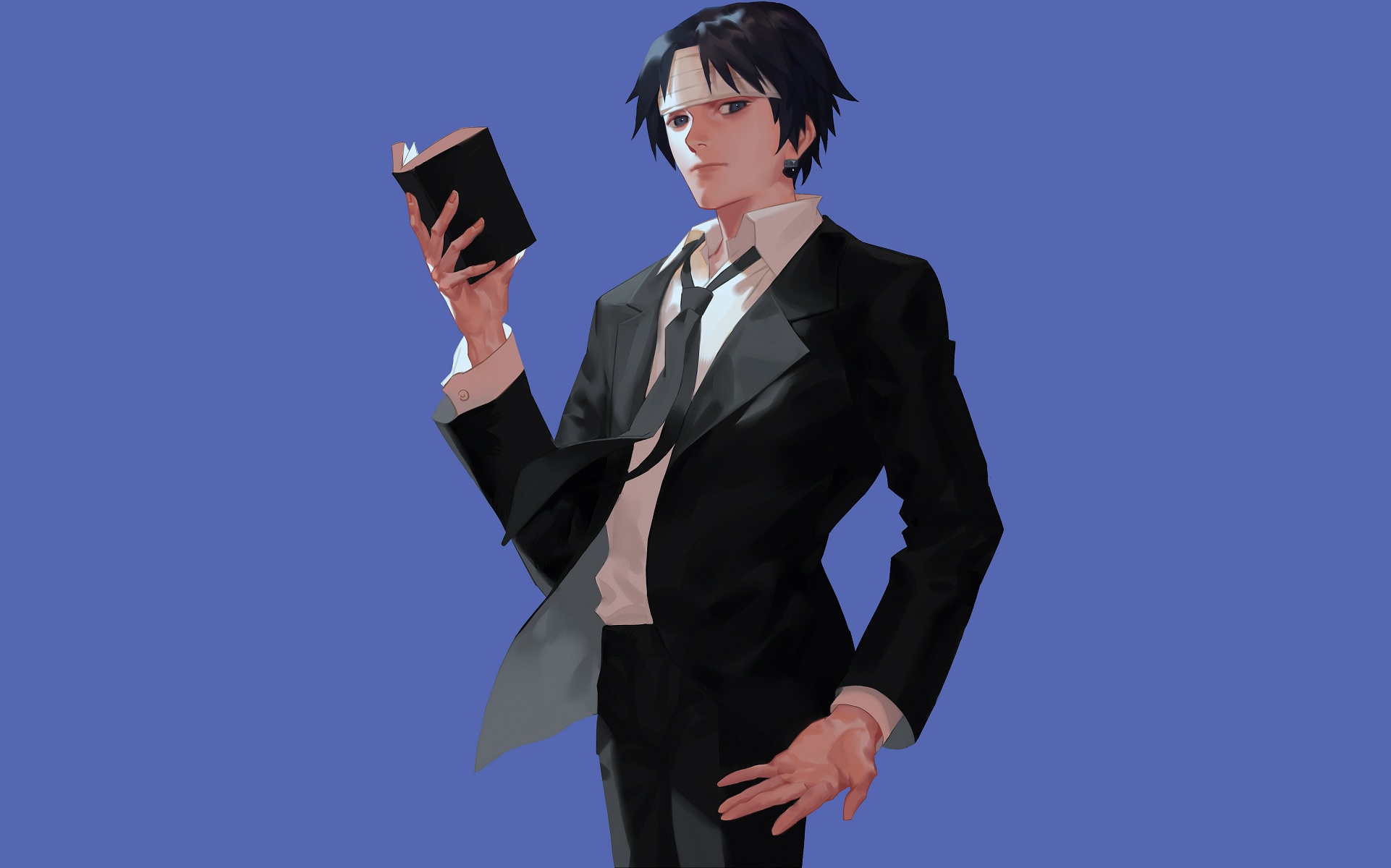 Wallpaper book, guy, Hunter x Hunter, Chrollo Lucifer, Hunter x Hunter for mobile and desktop, section сёнэн, resolution 1922x1200