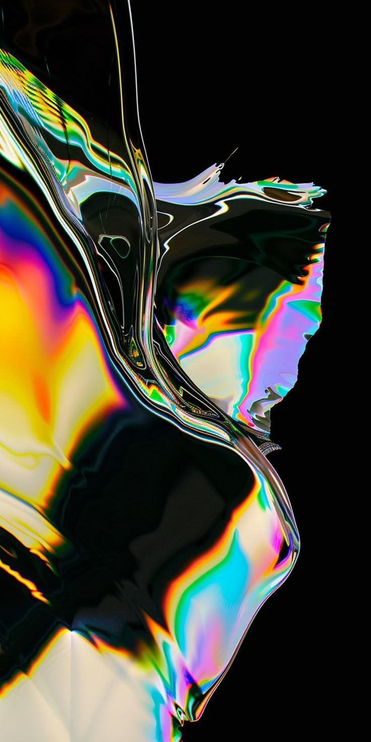 Download 8K Abstract 3D Rendering Liquid Glass Wallpaper for iPhone and Android