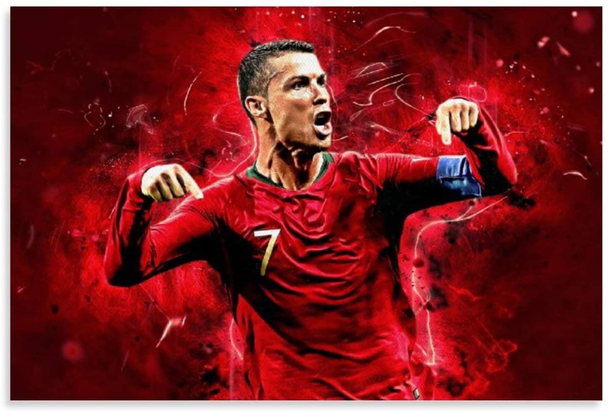 HRTNS Poster and Printed Cristiano Ronaldo Wallpaper Most Beautiful for Room Decoration Canvas Painting Wall Art Picture 23.6 x 35.4 Inches (60 x 90 cm) No Frame, Amazon.de: Home & Kitchen