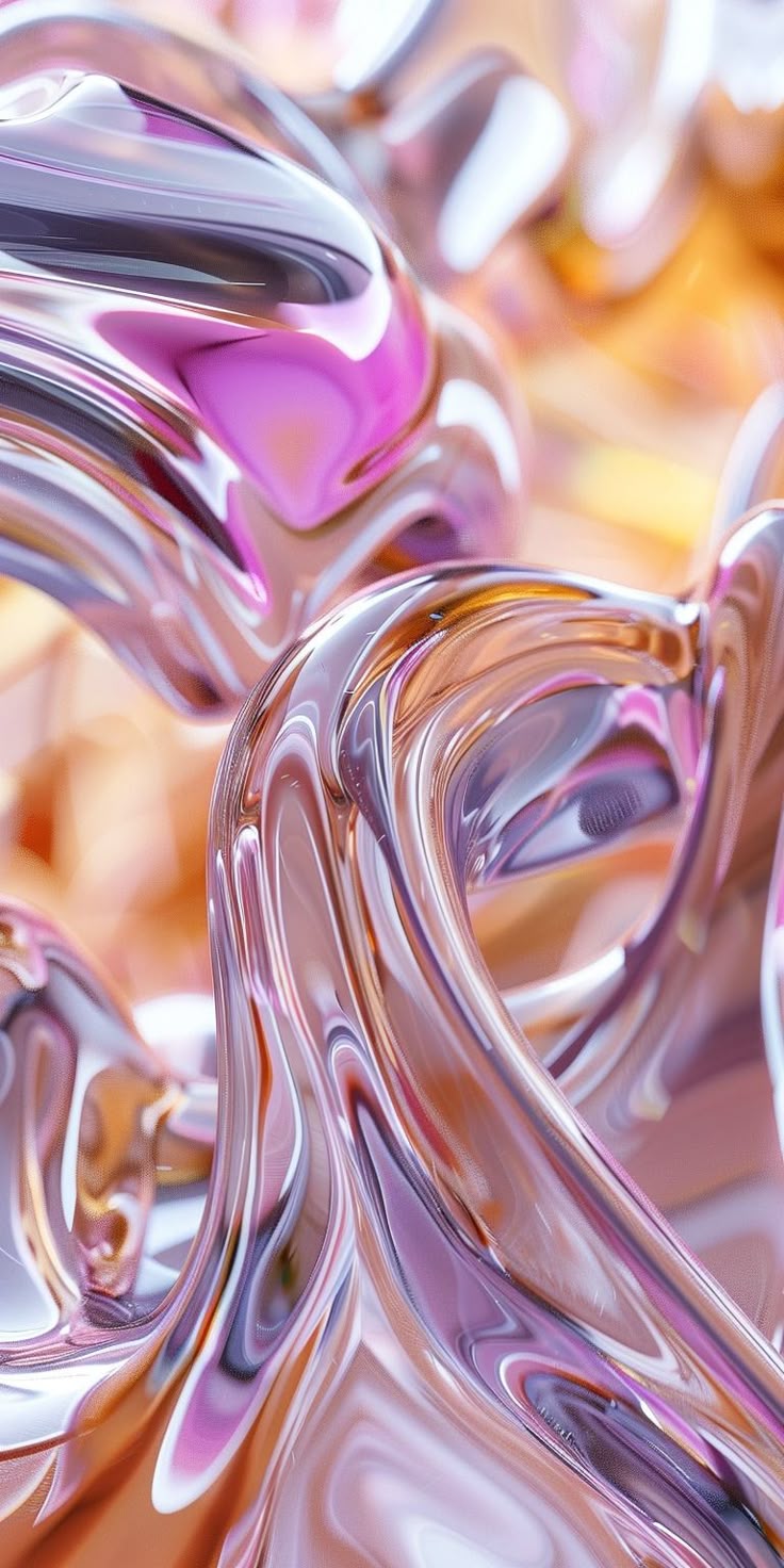 Download 8K Abstract 3D Rendering Liquid Glass Wallpaper for iPhone and Android