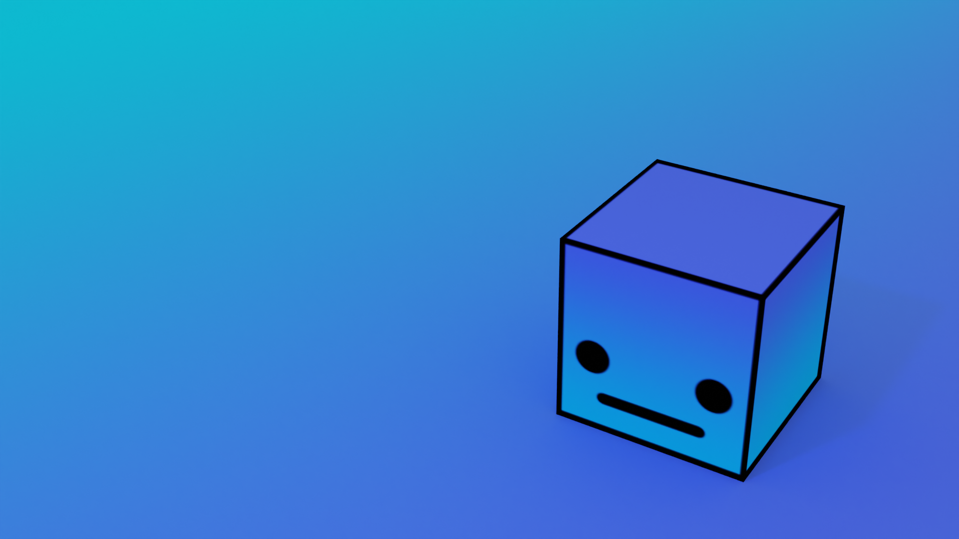 Made a wallpaper from my favorite game Geometry Dash