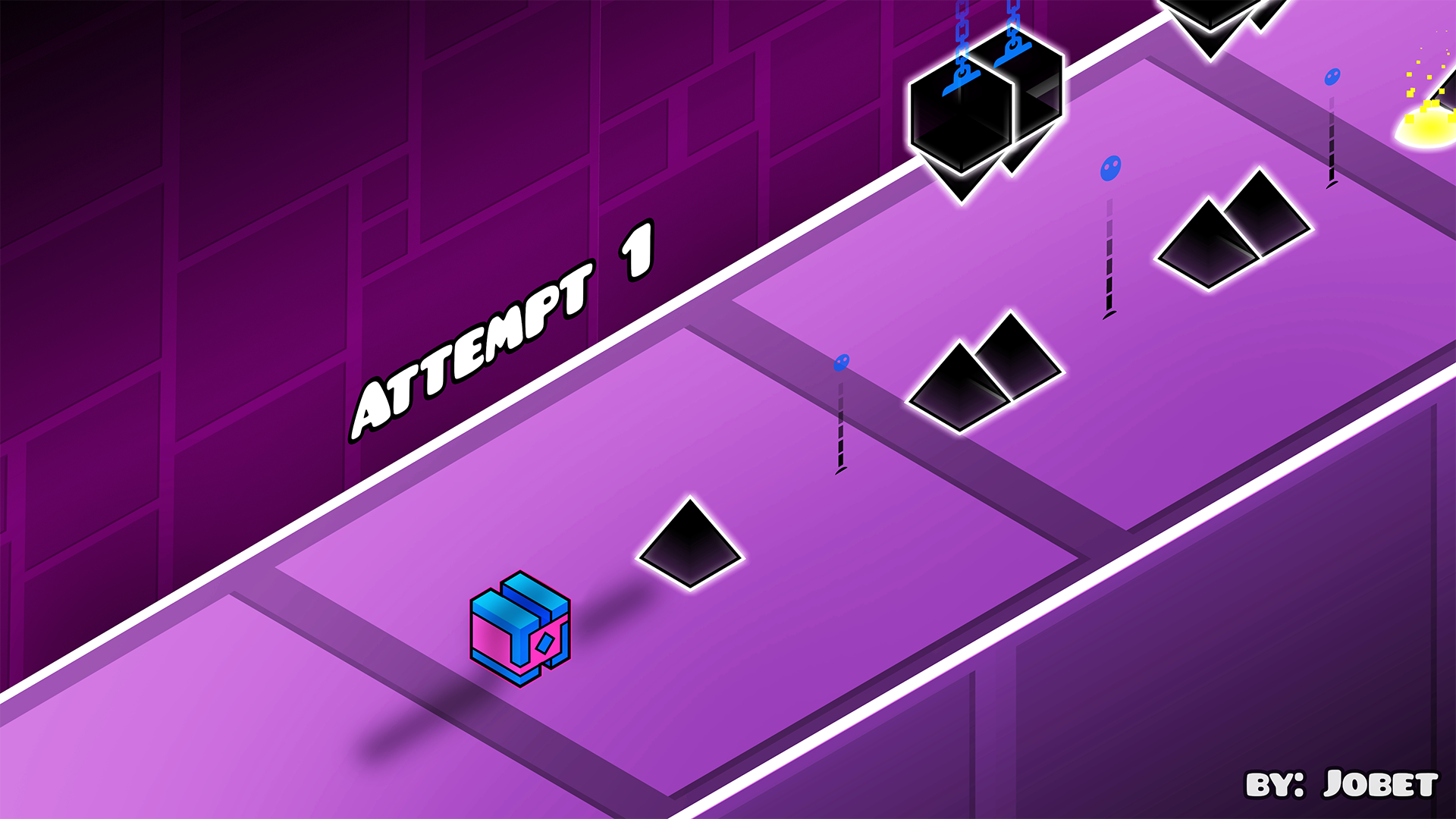 Geometry Dash Wallpaper Dash Spike Design Wallpaper & Background Download