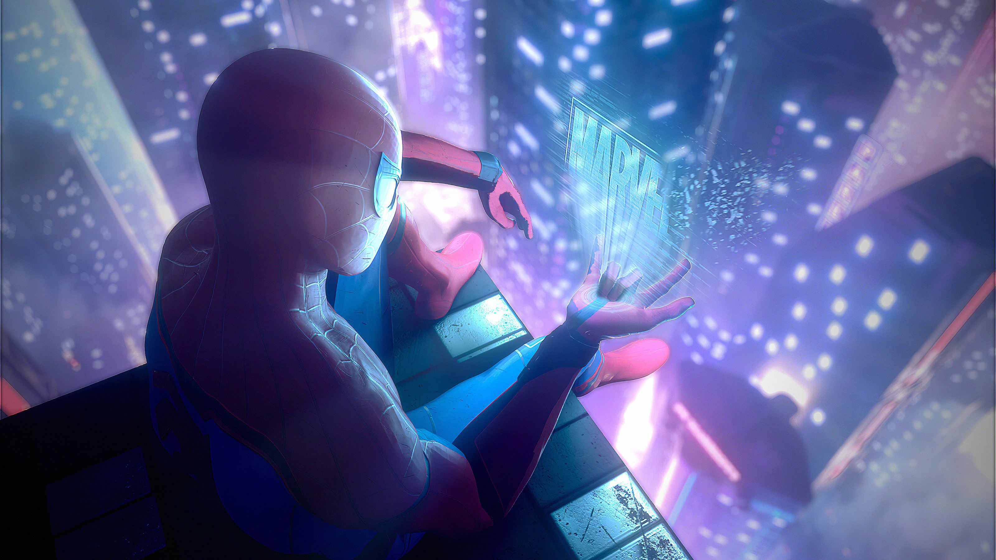 Spiderman Miles Tech Wallpaper, HD Superheroes Wallpaper, 4k Wallpaper Image, Background, Photos and Picture