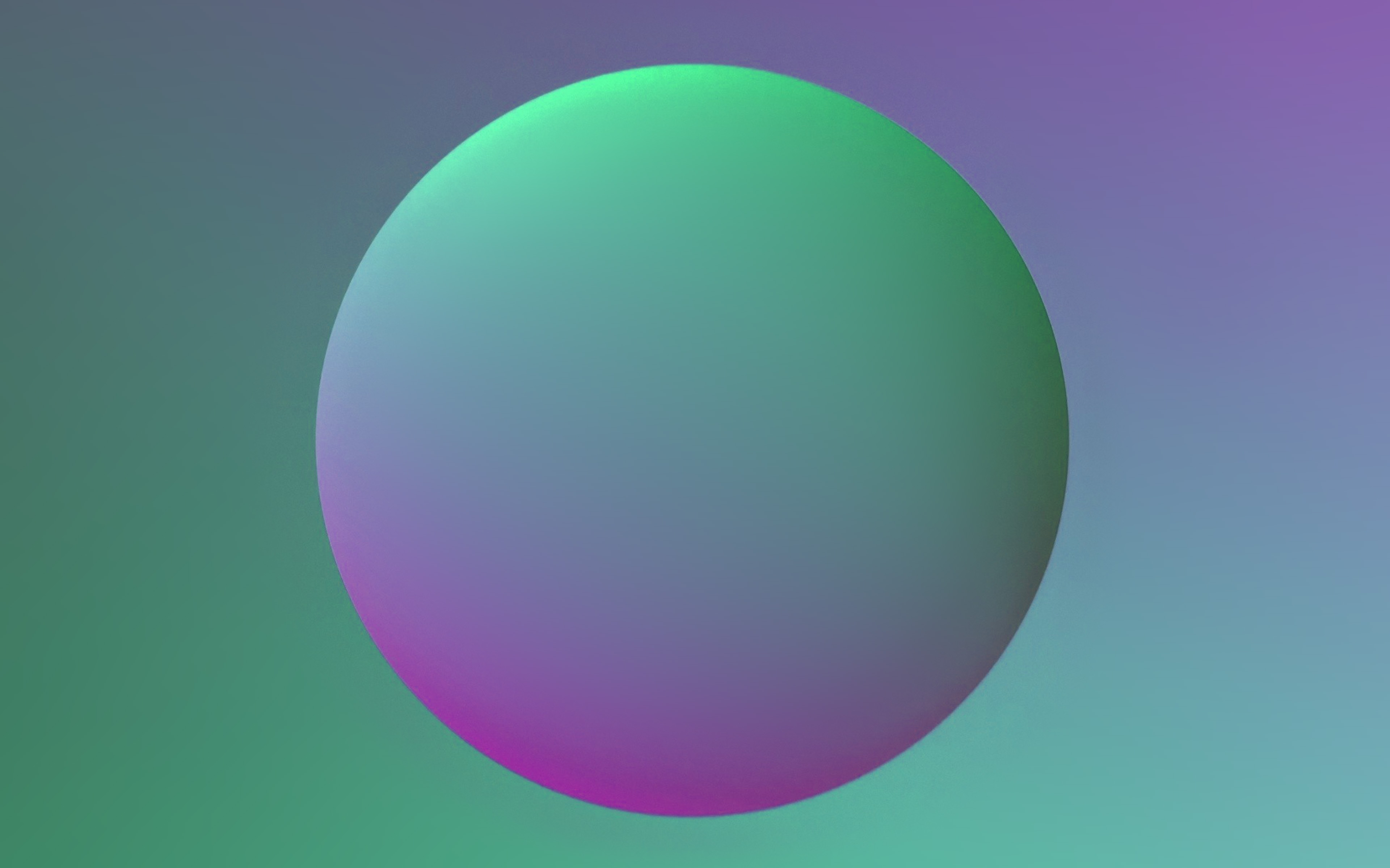 wallpaper for desktop, laptop. minimal ball gradation purple green illustration art