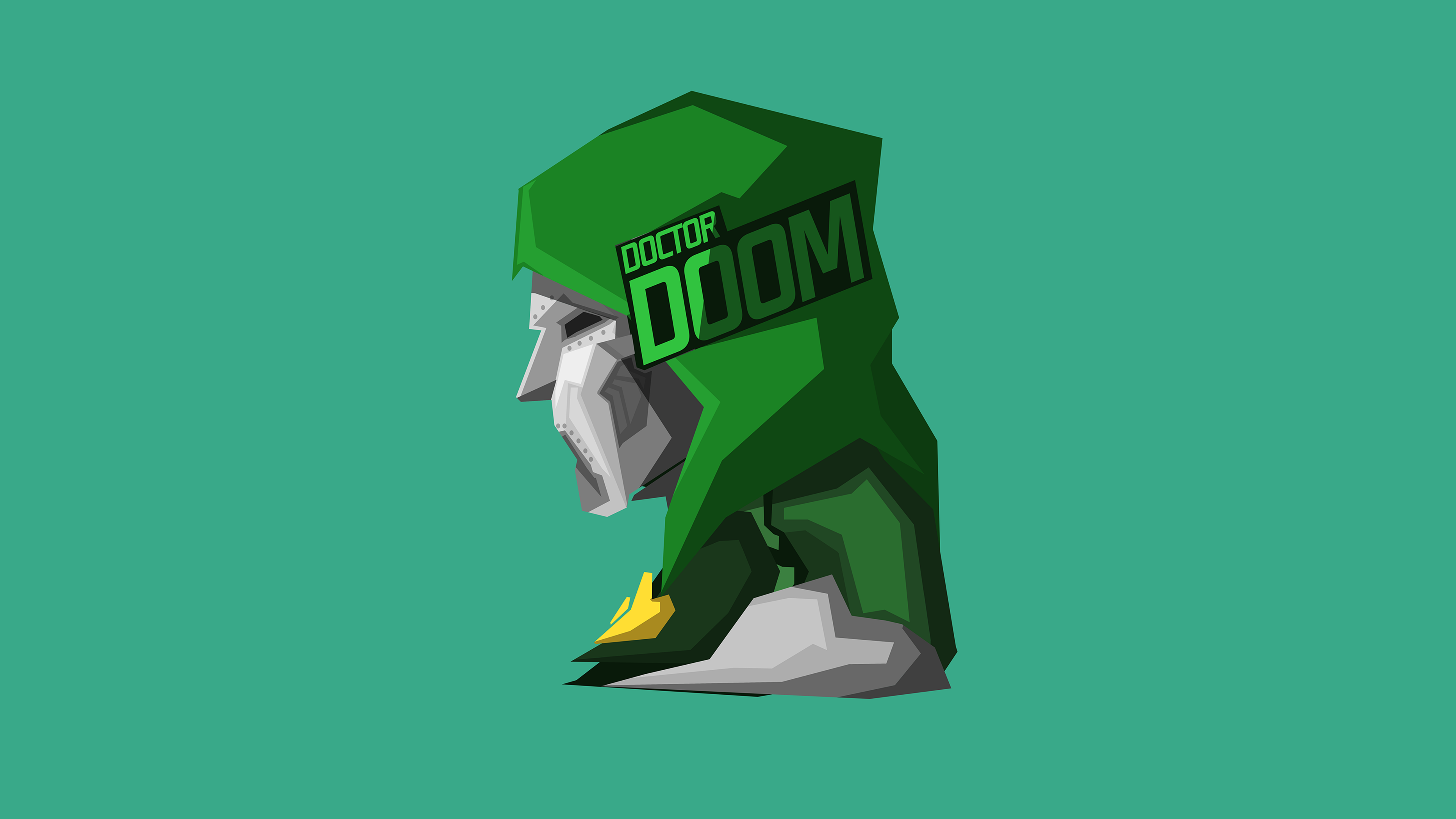 Doctor Doom Wallpaper 4K, Minimalist, 8K, Supervillain