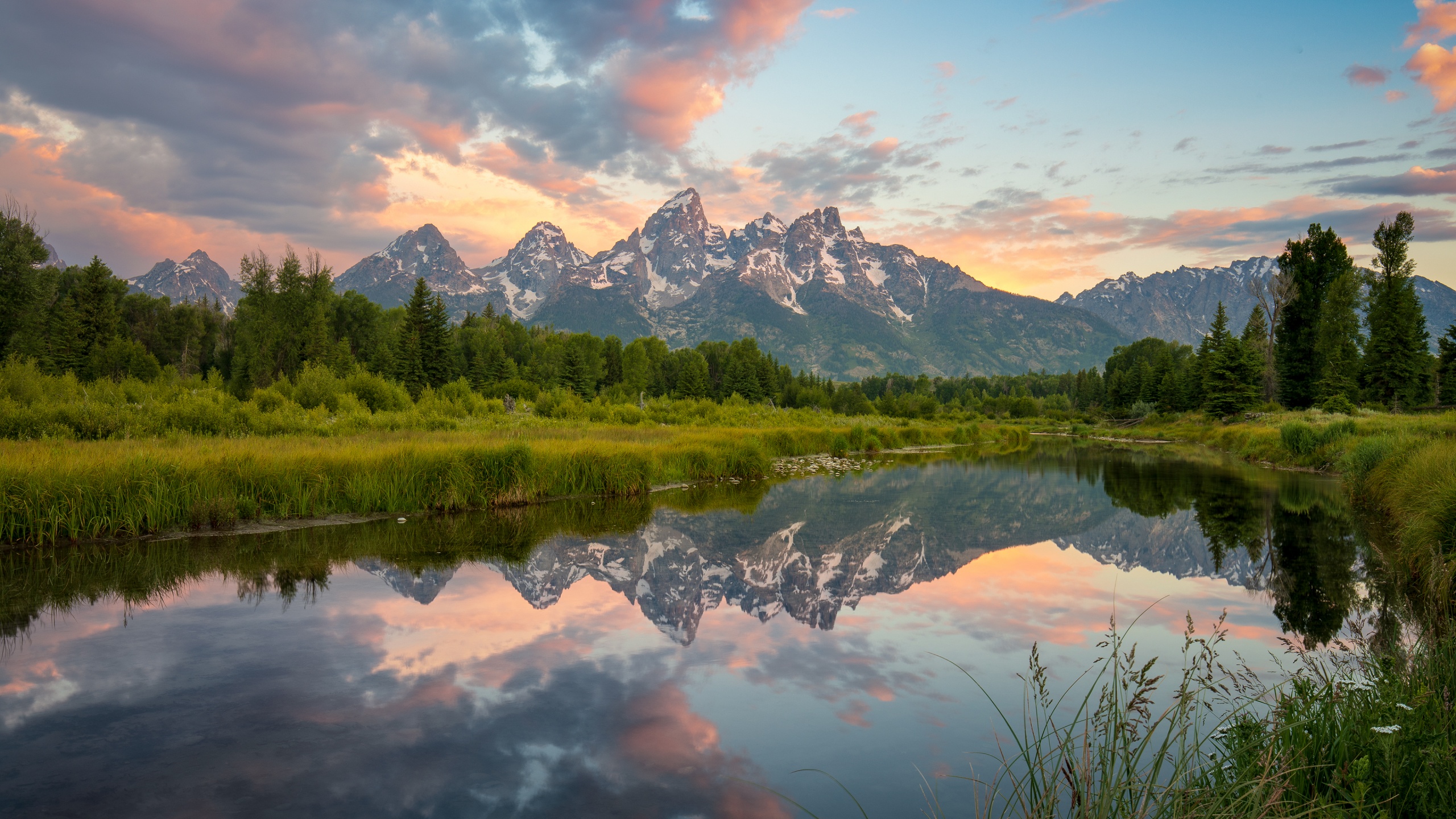 Grand Teton National Park Wallpaper 4K, USA, Glacier mountains