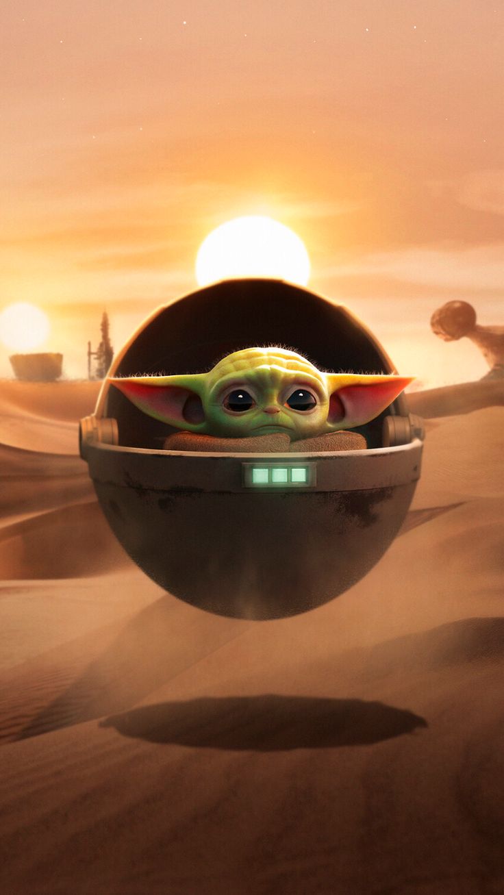 Awesome Baby Yoda iPhone X Wallpaper