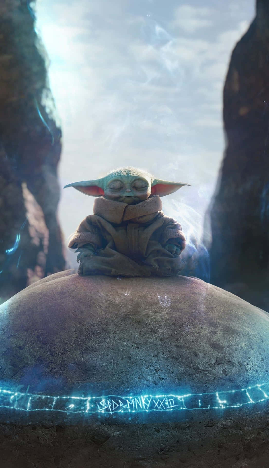 Download Get your hands on this Baby Yoda iPhone to join in the Force! Wallpaper