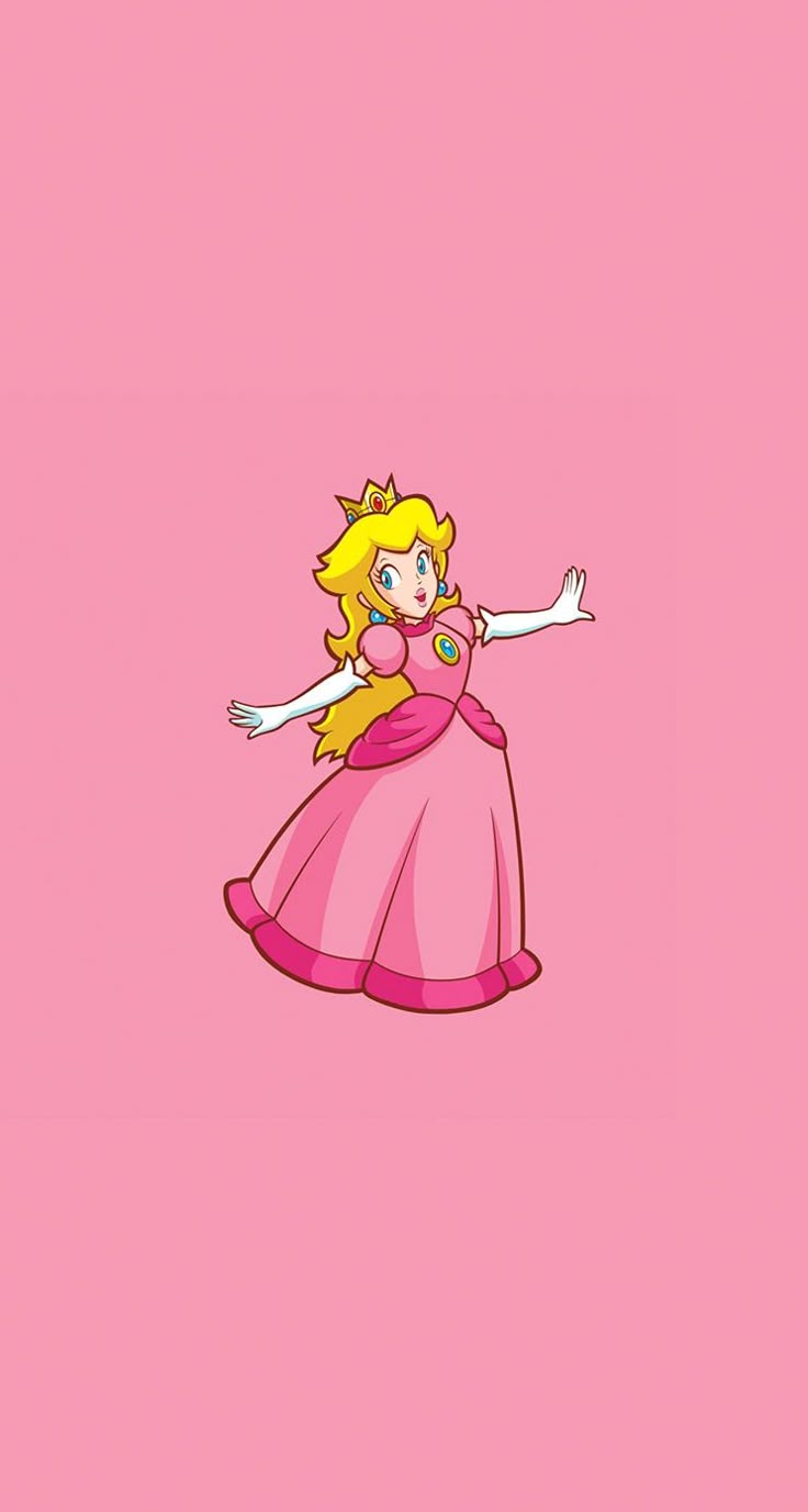 princess #peach #super #mario #supermario #gaming #geek #wallpaper # background #iphone #hd #pink #cute