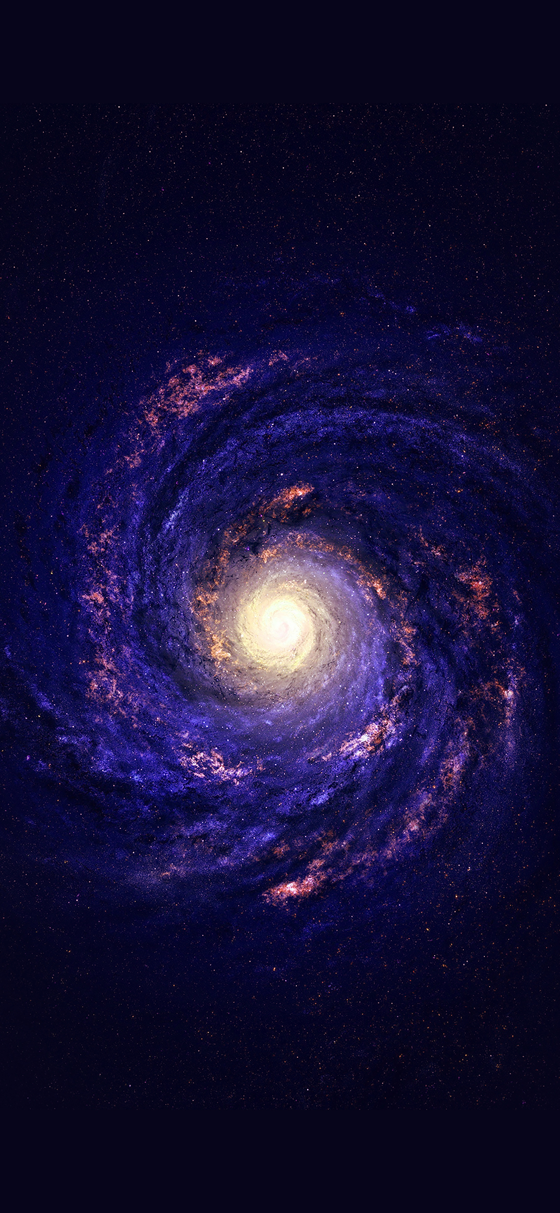 iPhoneXpapers space galaxy stars milky way blue