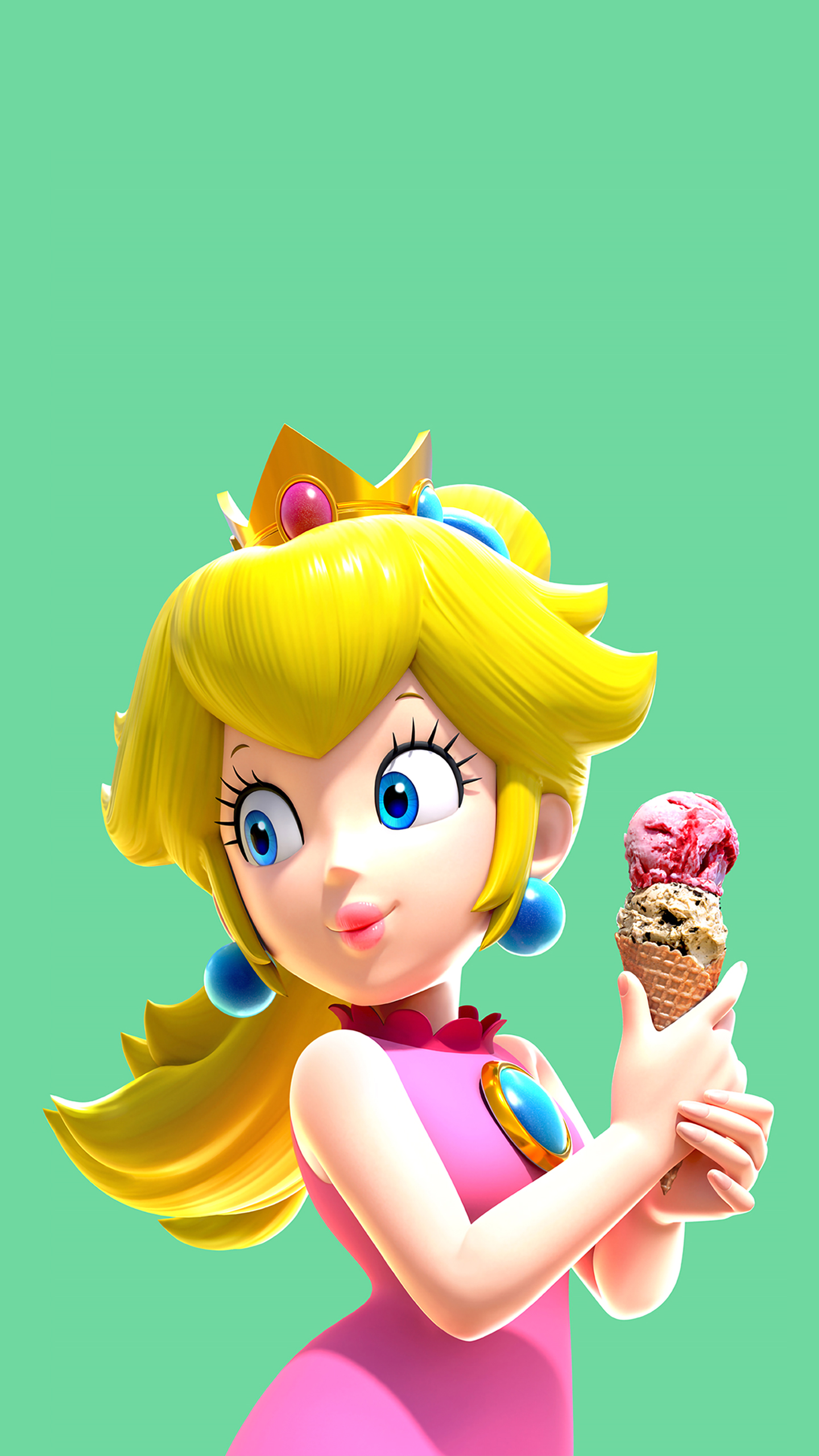 Peach Summer Wallpaper with Monocle