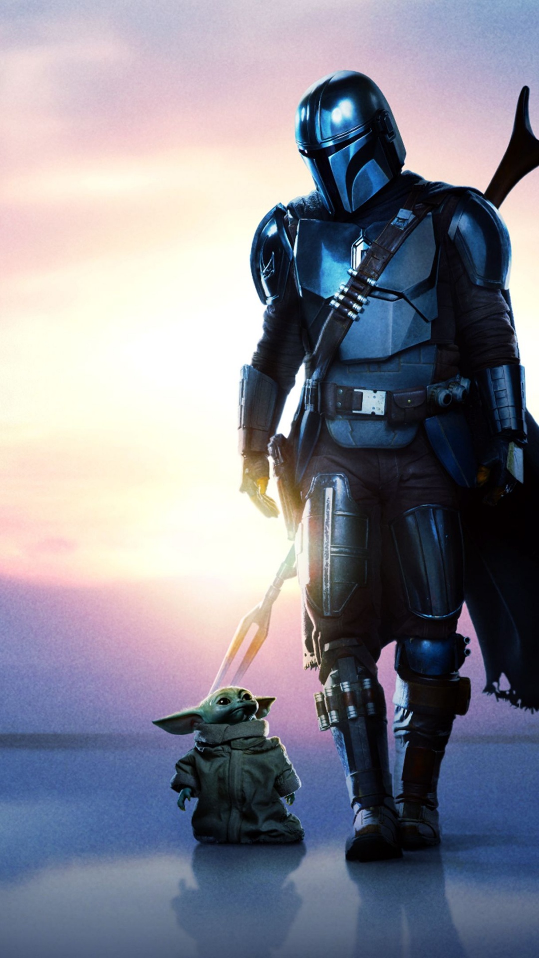 Baby Yoda & Din Djarin in The Mandalorian Season 2 Wallpaper 4K