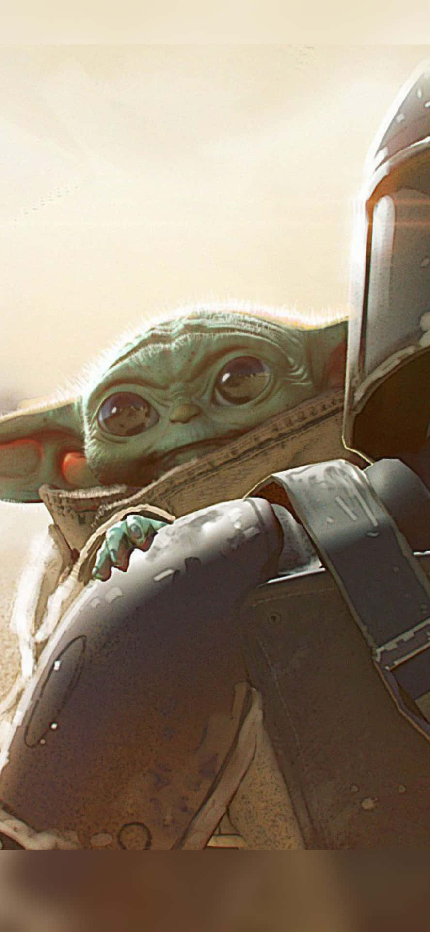 bring Home The Fun With Baby Yoda On Your iPhone! Wallpaper