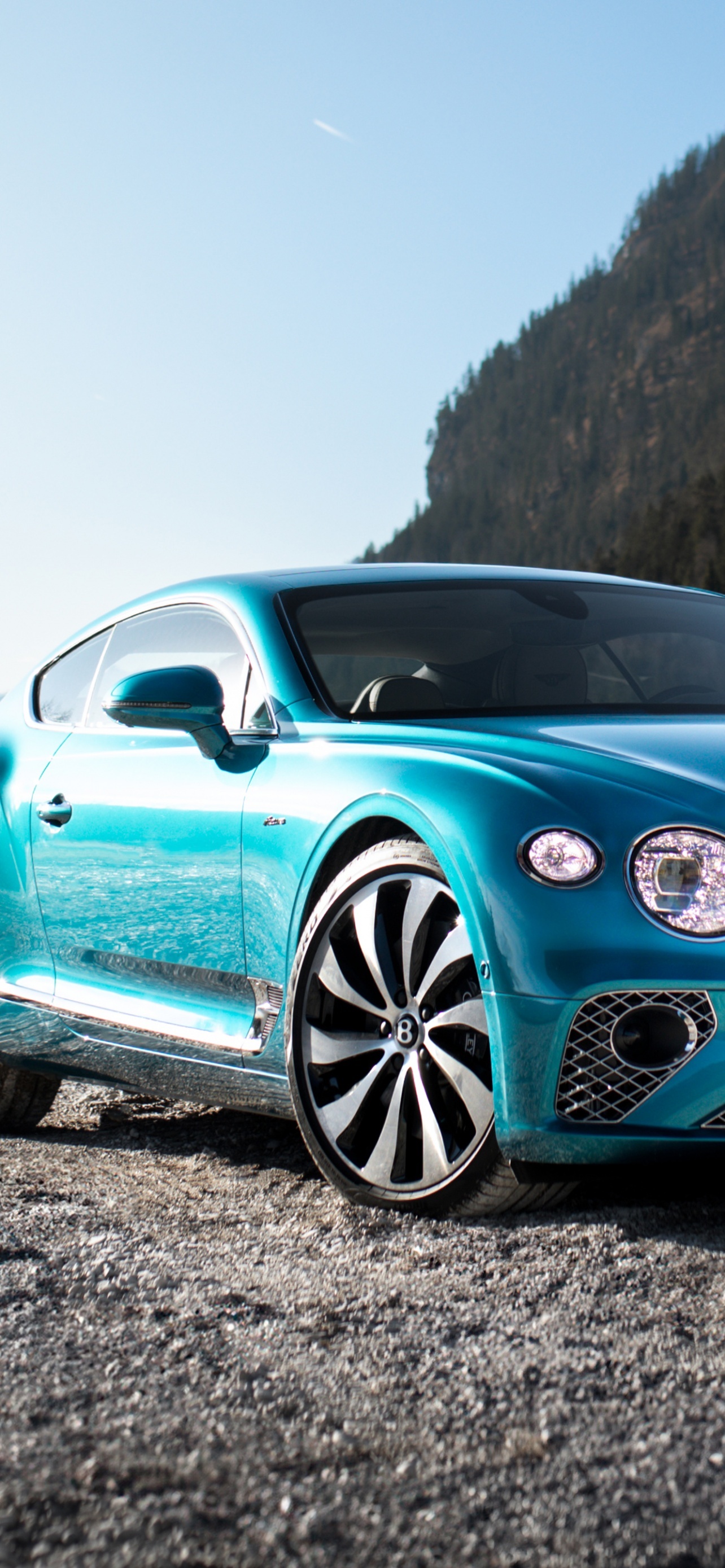 Most Popular Bentley Continental Blue Wallpaper
