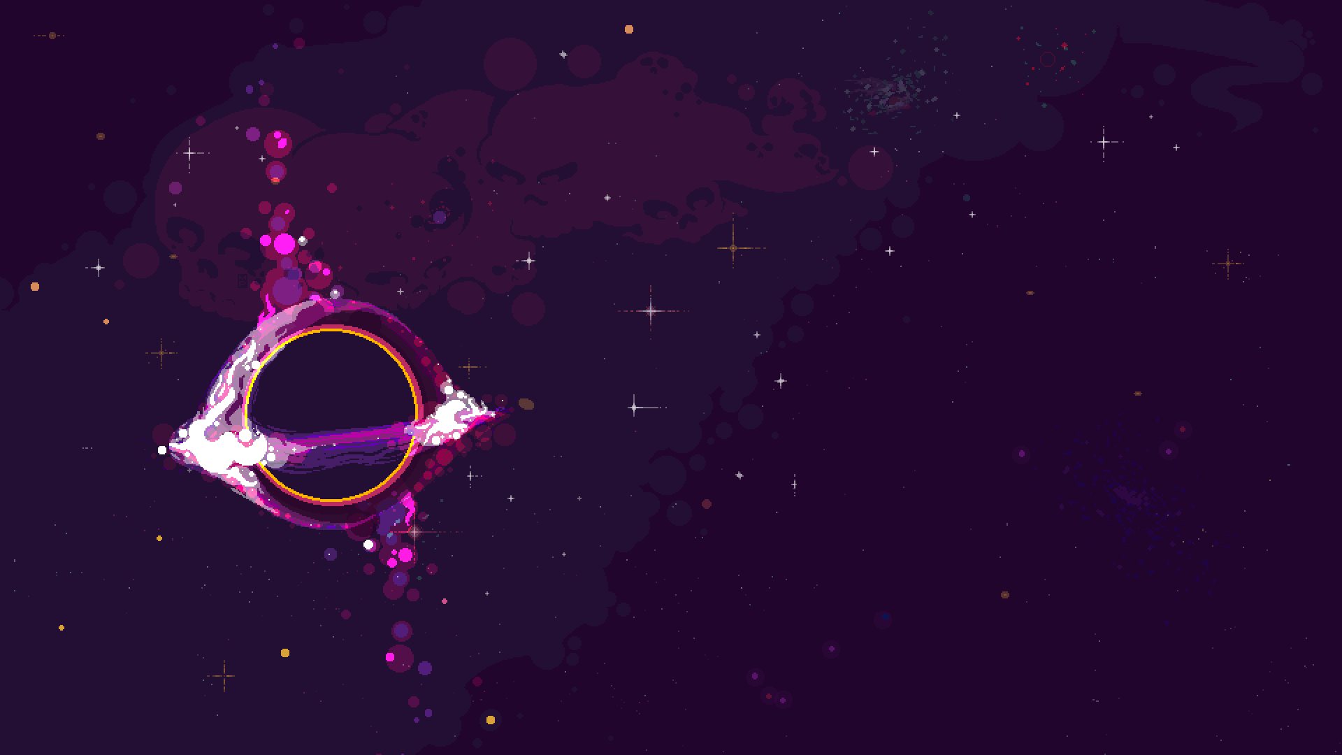 Space Pixel Art HD Desktop Wallpaper 49629