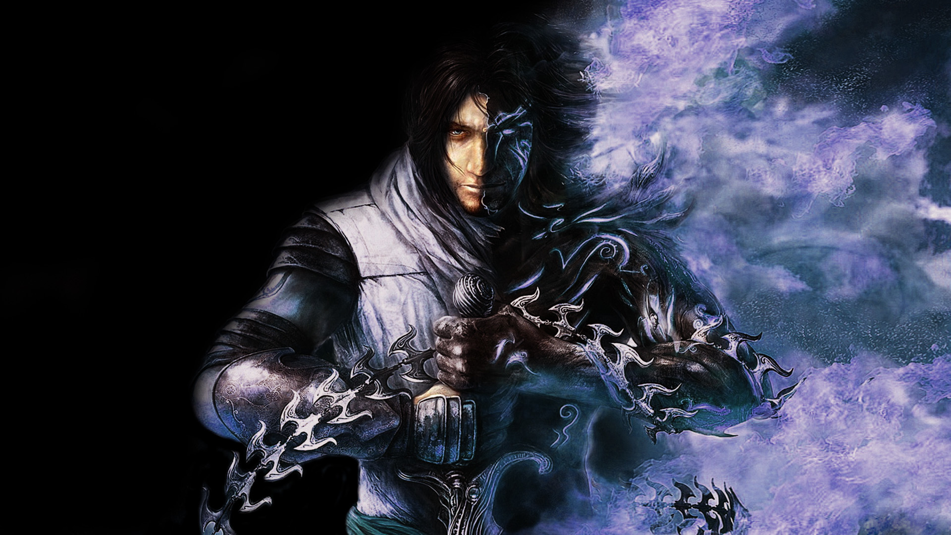 Wallpaper the dark Prince, Ubisoft, Prince Of Persia, Prince of Persia:The Two Thrones for mobile and desktop, section игры, resolution 1920x1080