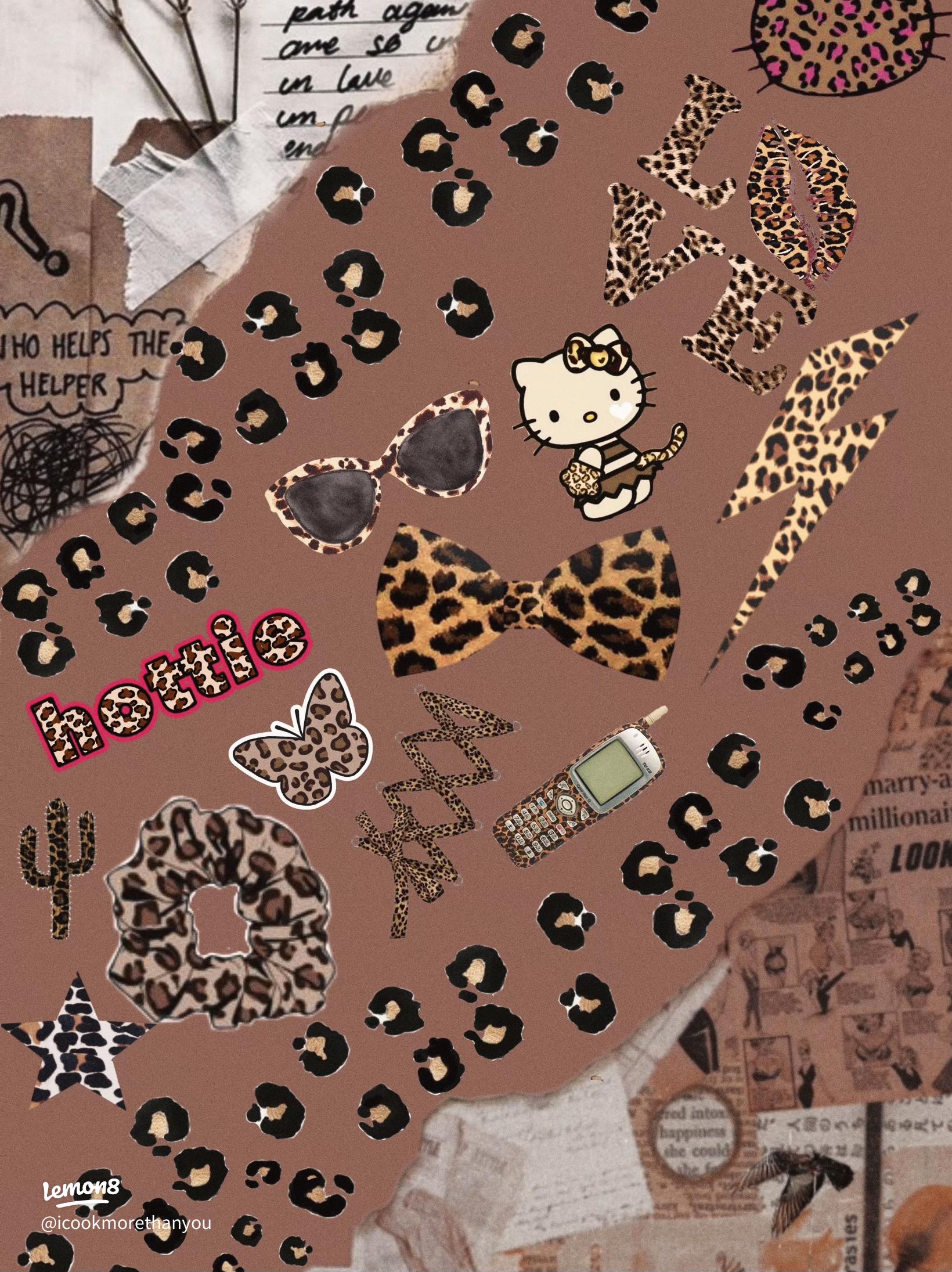 Embrace the Y2K Vibe with Cheetah Print Hello Kitty