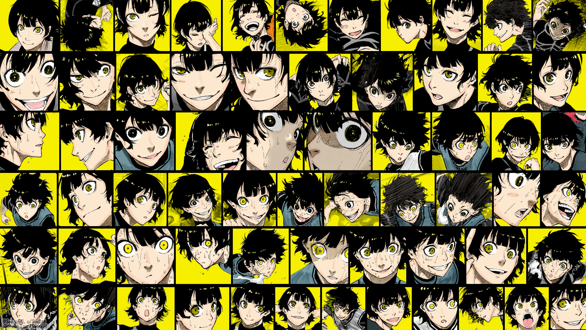 Happy birthday Bachira! Compiled a lot of panels and put them togheter then colored them as a small celebration