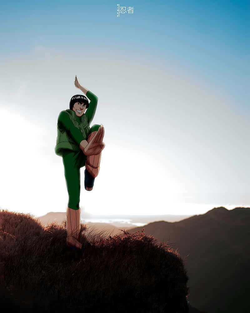 Download Might Guy takes a stand for justice Wallpaper
