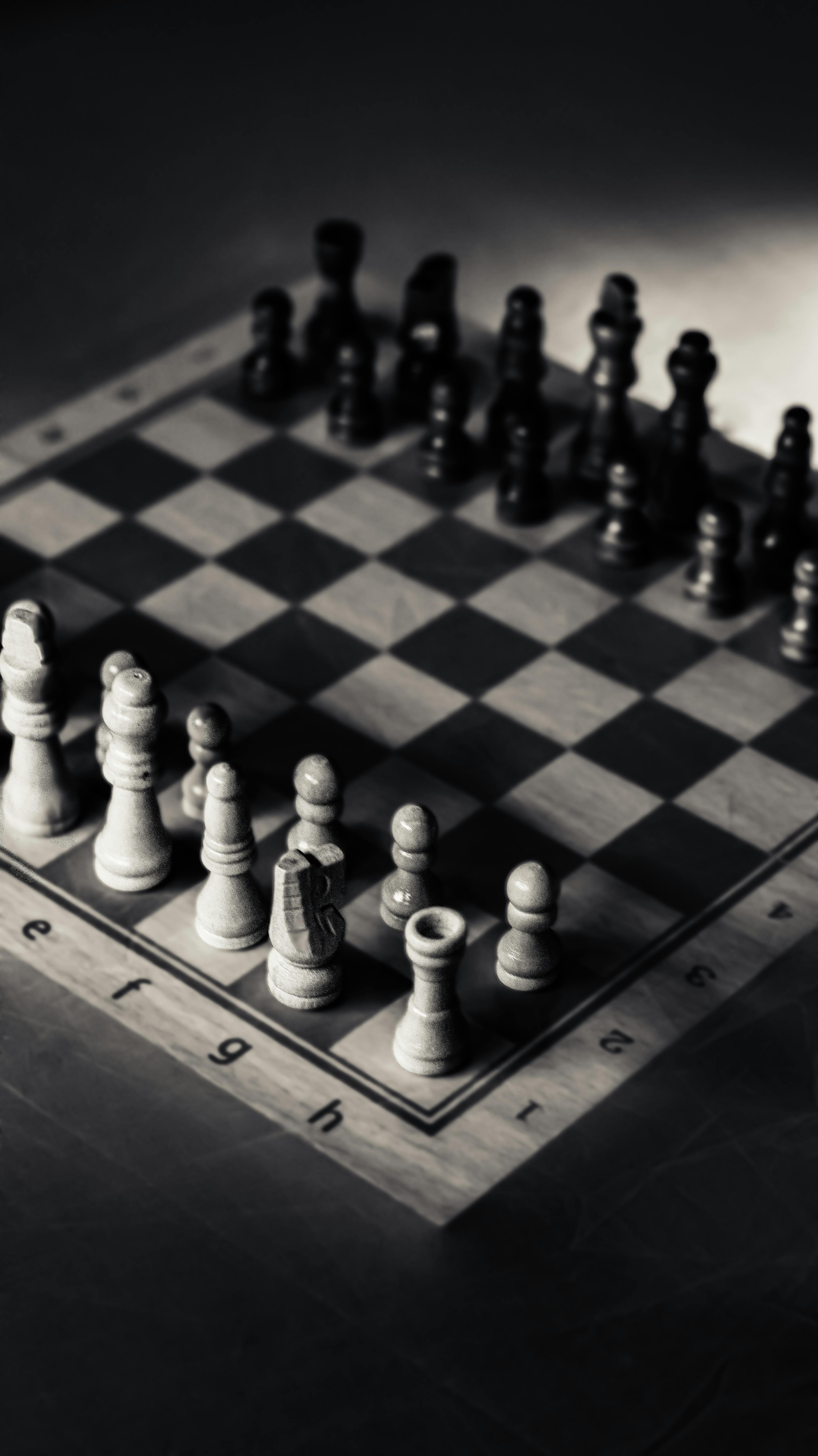 Chess Board in Black and White · Free