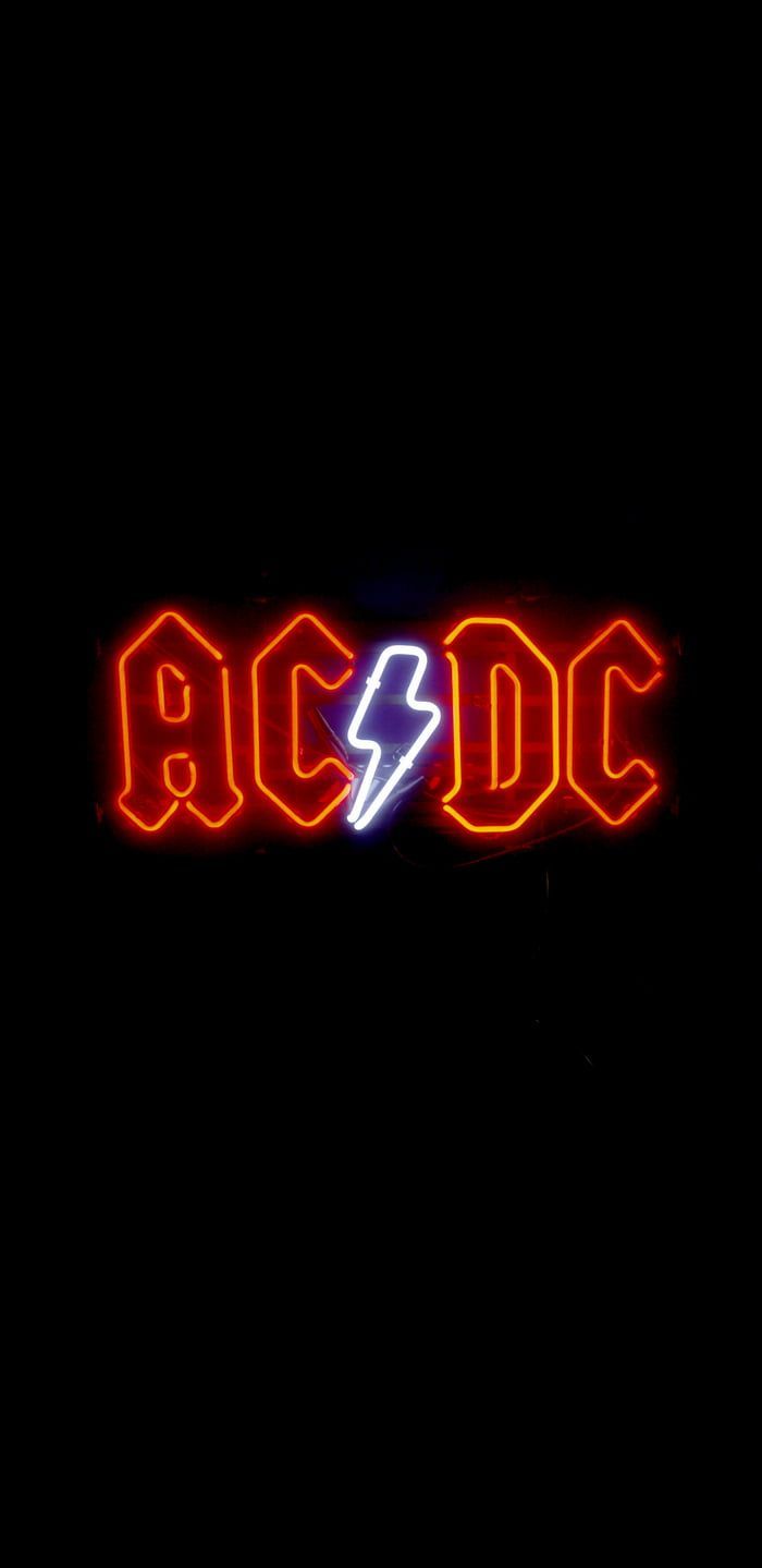 Neon AC DC - #acdc #neon. Acdc Wallpaper, Band Wallpaper, Ac Dc Wallpaper